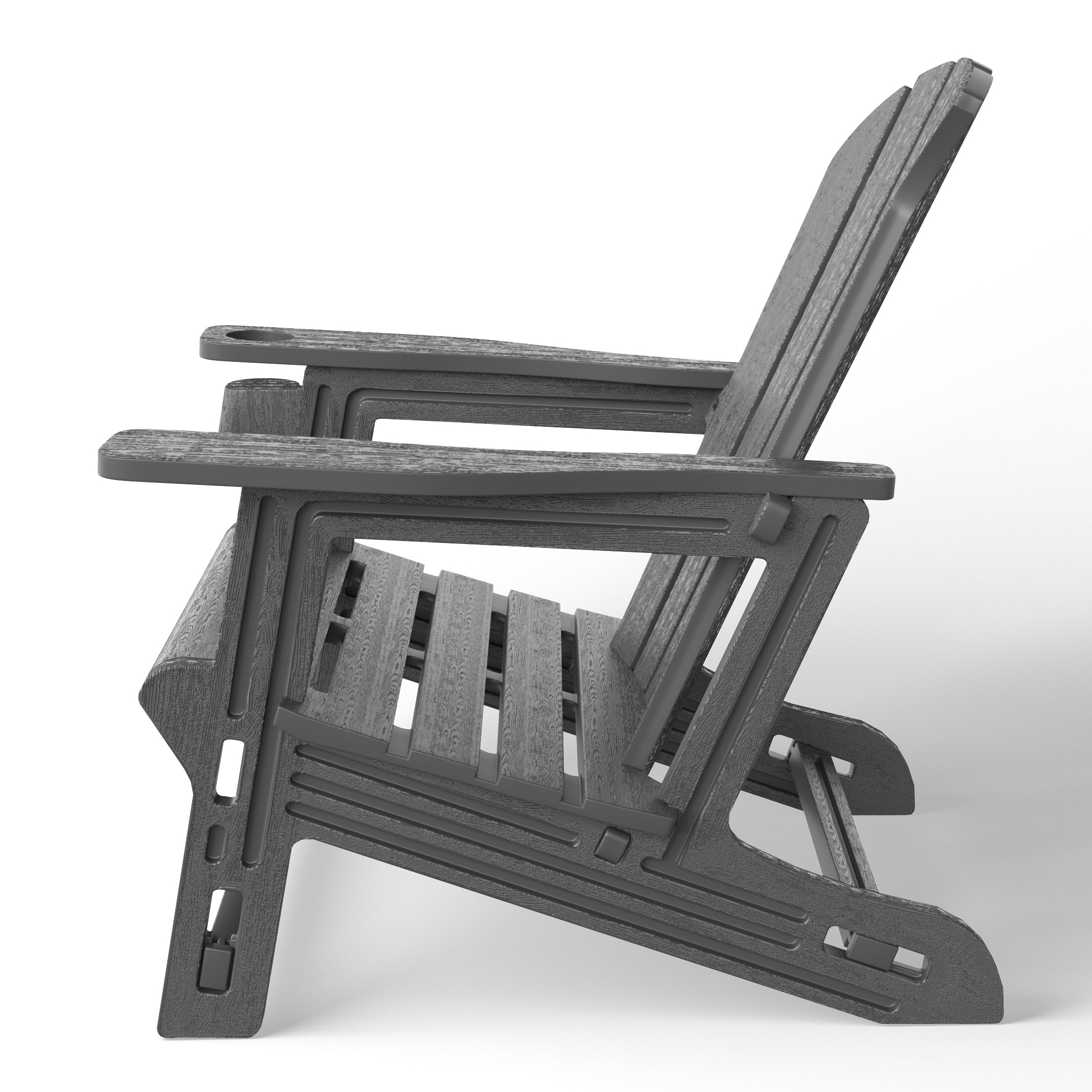Snap'n Lock Adirondack Chair with Cupholder (No Tools or Hardware) Seahawk Designs Adirondack Chairs