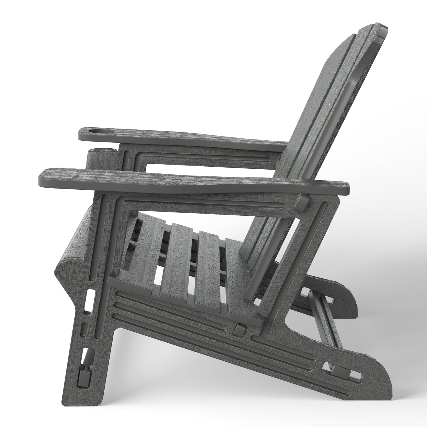 Snap'n Lock Adirondack Chair with Cupholder (No Tools or Hardware) Seahawk Designs Adirondack Chairs