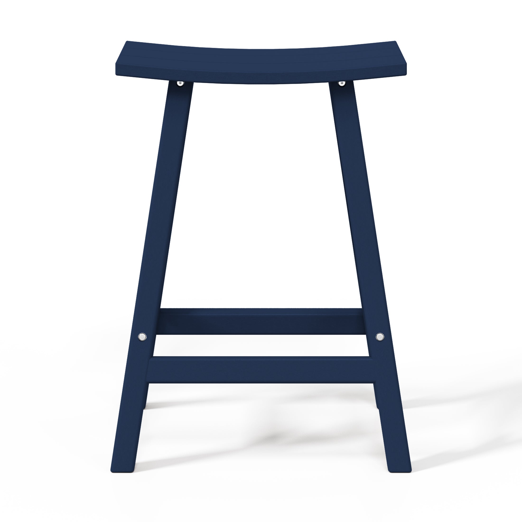 Stockholm All-Weather Outdoor Saddle Counter Stool (24" Height) Seahawk Designs Patio Bar & Counter Stools