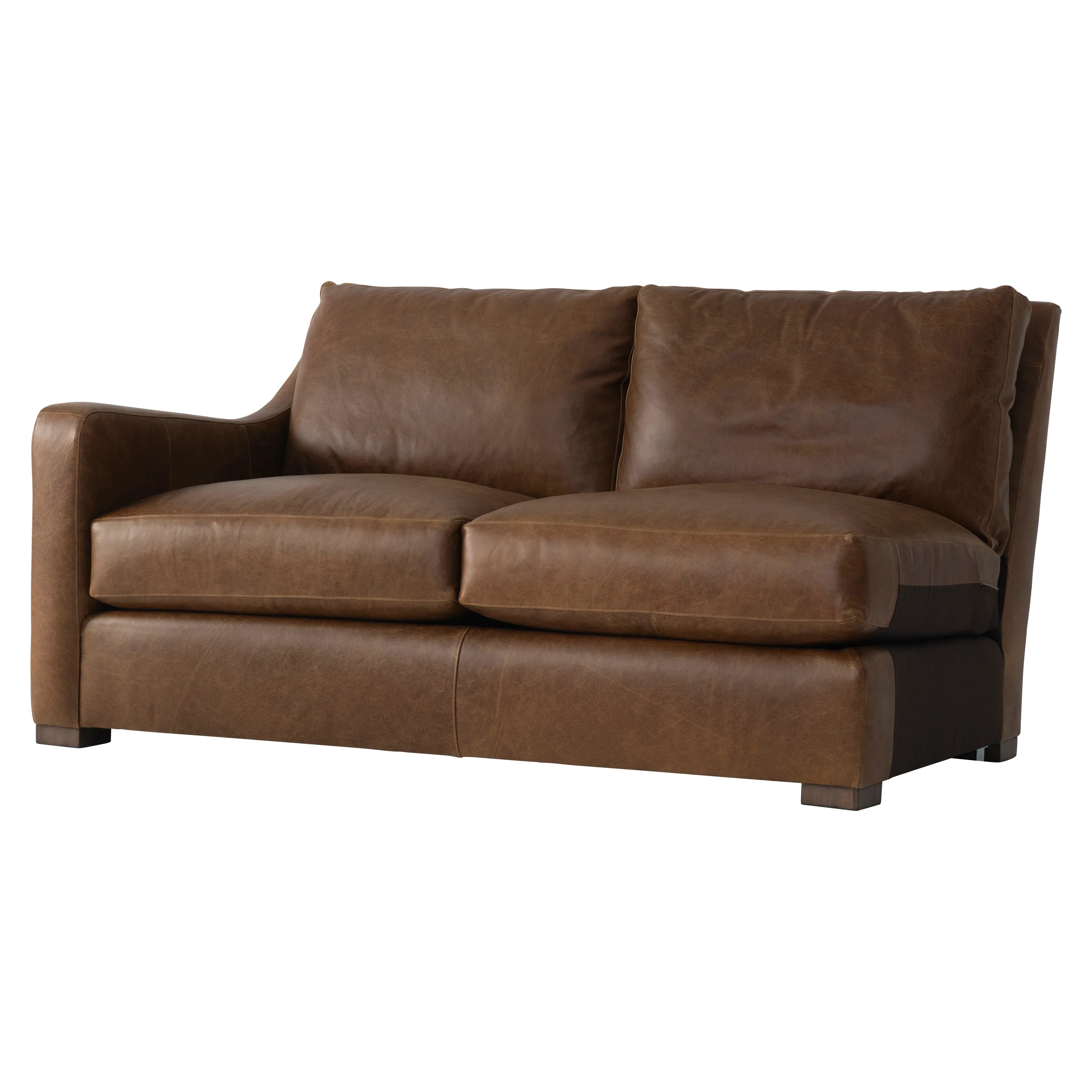 Ventura Leather Left Arm Loveseat Bernhardt Living