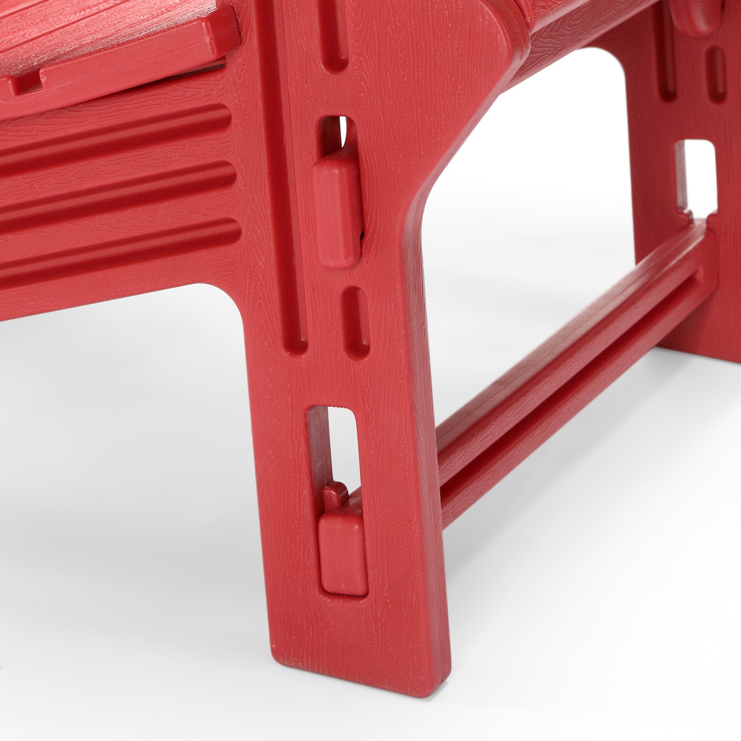 Set of Snap'n Lock Adirondack Chairs with Connecting Wedge Table (No Tools or Hardware) Seahawk Designs Adirondack Chairs