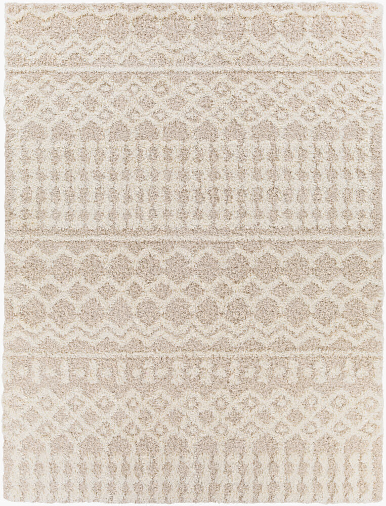 Urban Shag Machine Woven Rug — Cream/Light Beige