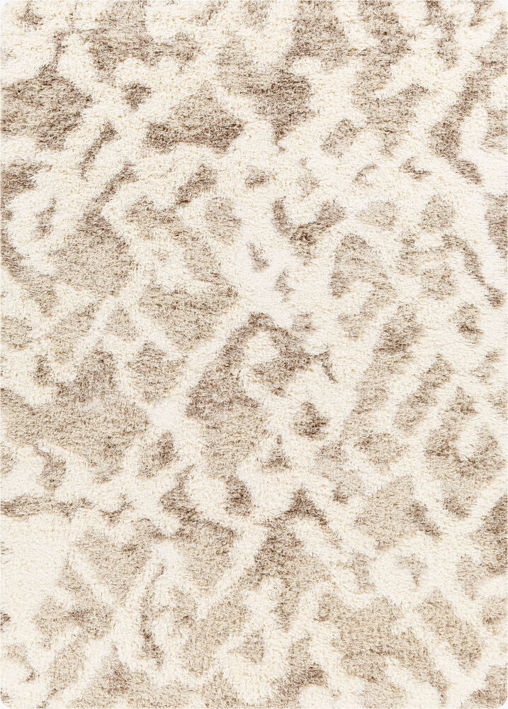 Urban Shag Machine Woven Rug — Beige/Ivory