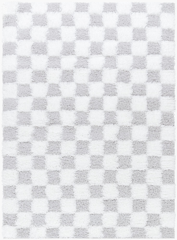 Urban Shag Machine Woven Rug — Cream/Light Gray