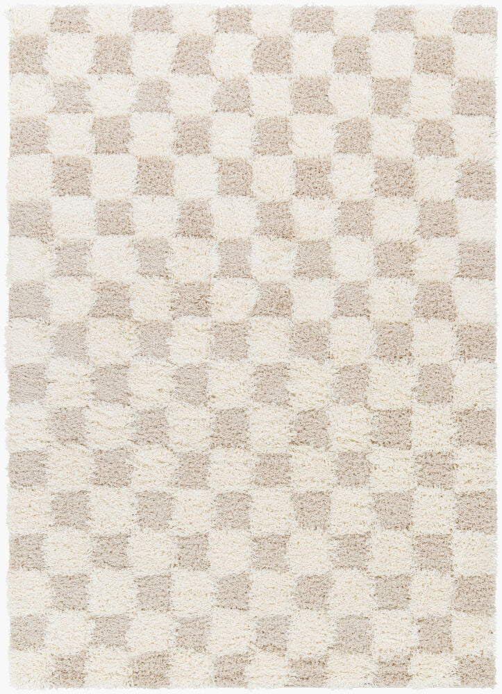 Urban Shag Machine Woven Rug — Cream/Light Beige