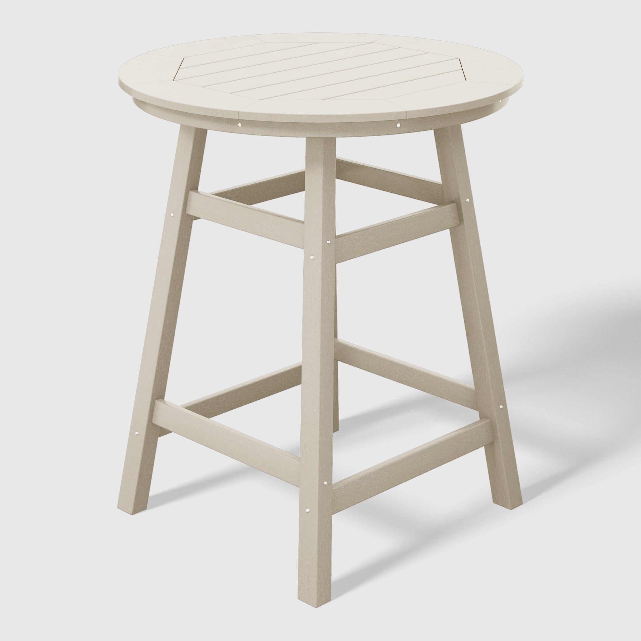 Stockholm All-Weather Outdoor 35" Round Counter Table (37" Height) Sand Seahawk Designs Patio Bar Tables