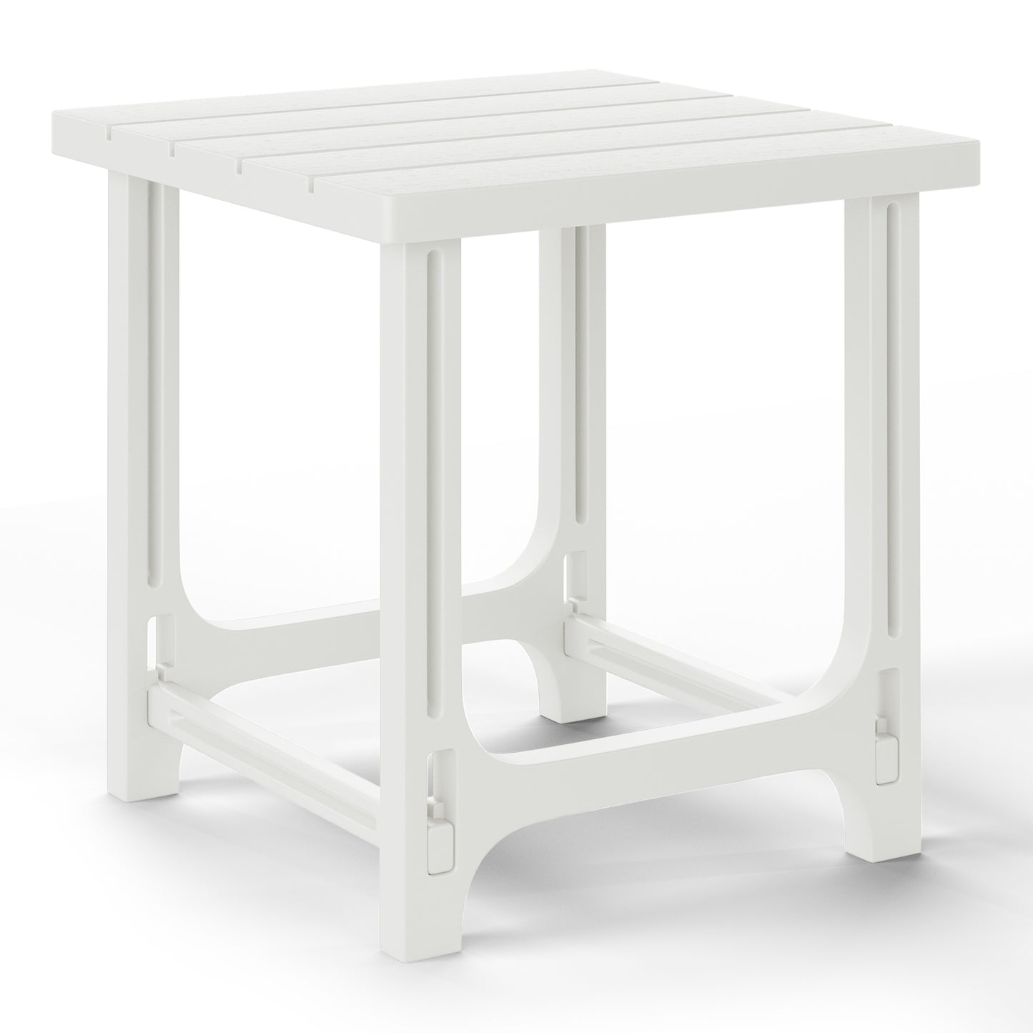 Snap’n Lock 18" Side Table (No Tools or Hardware Required) White Seahawk Designs Patio Side Tables