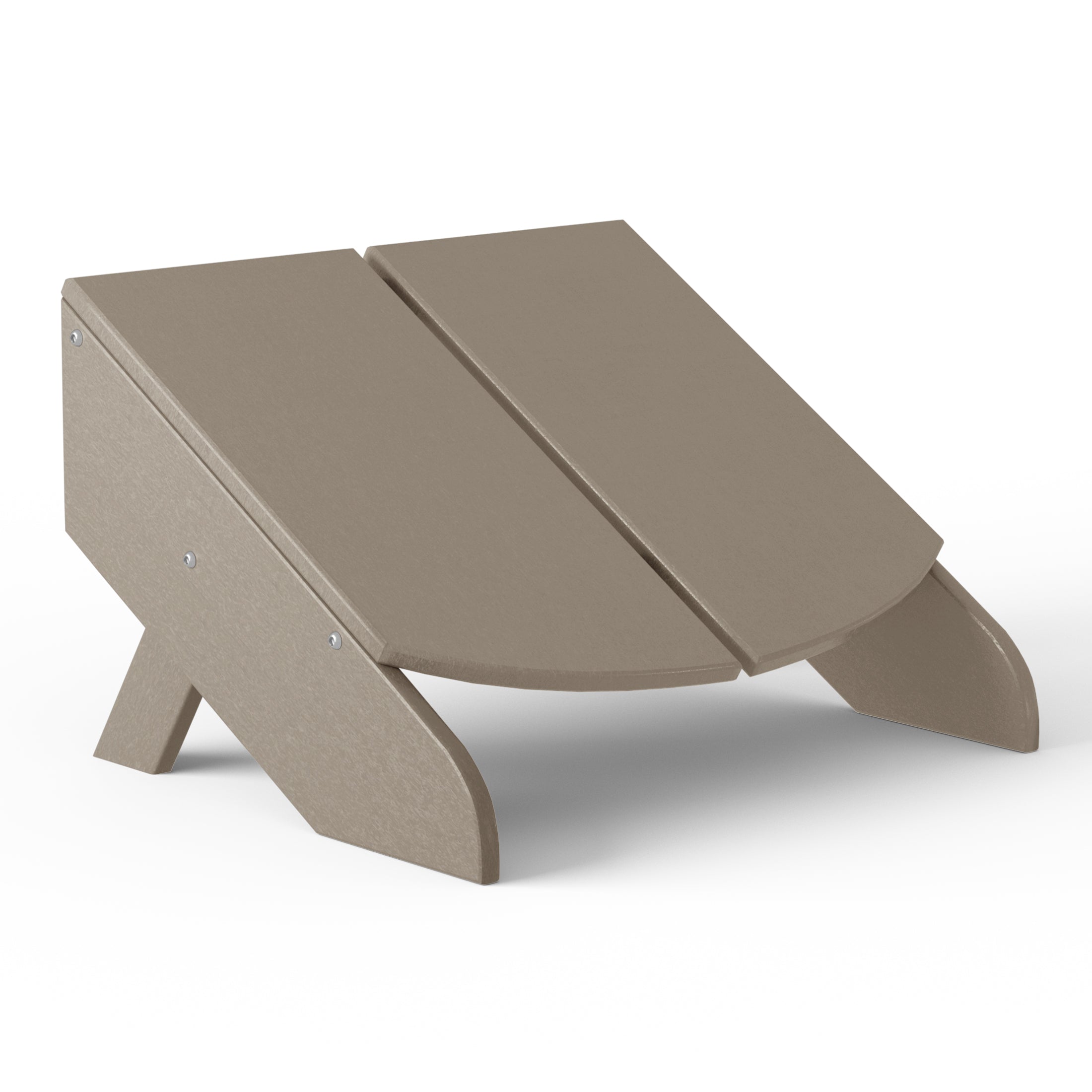 La Quinta Modern Ottoman Weathered Wood Seahawk Designs Patio Ottomans