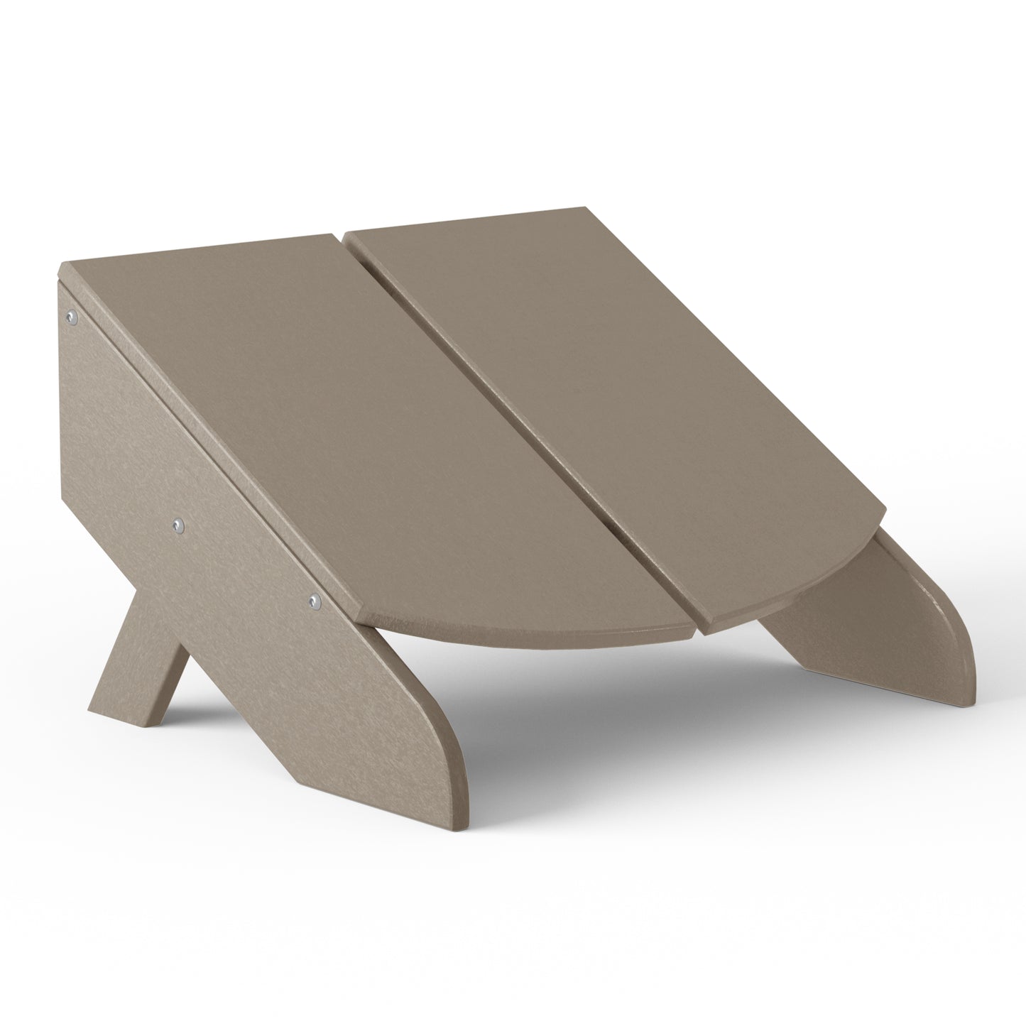 La Quinta Modern Ottoman Weathered Wood Seahawk Designs Patio Ottomans