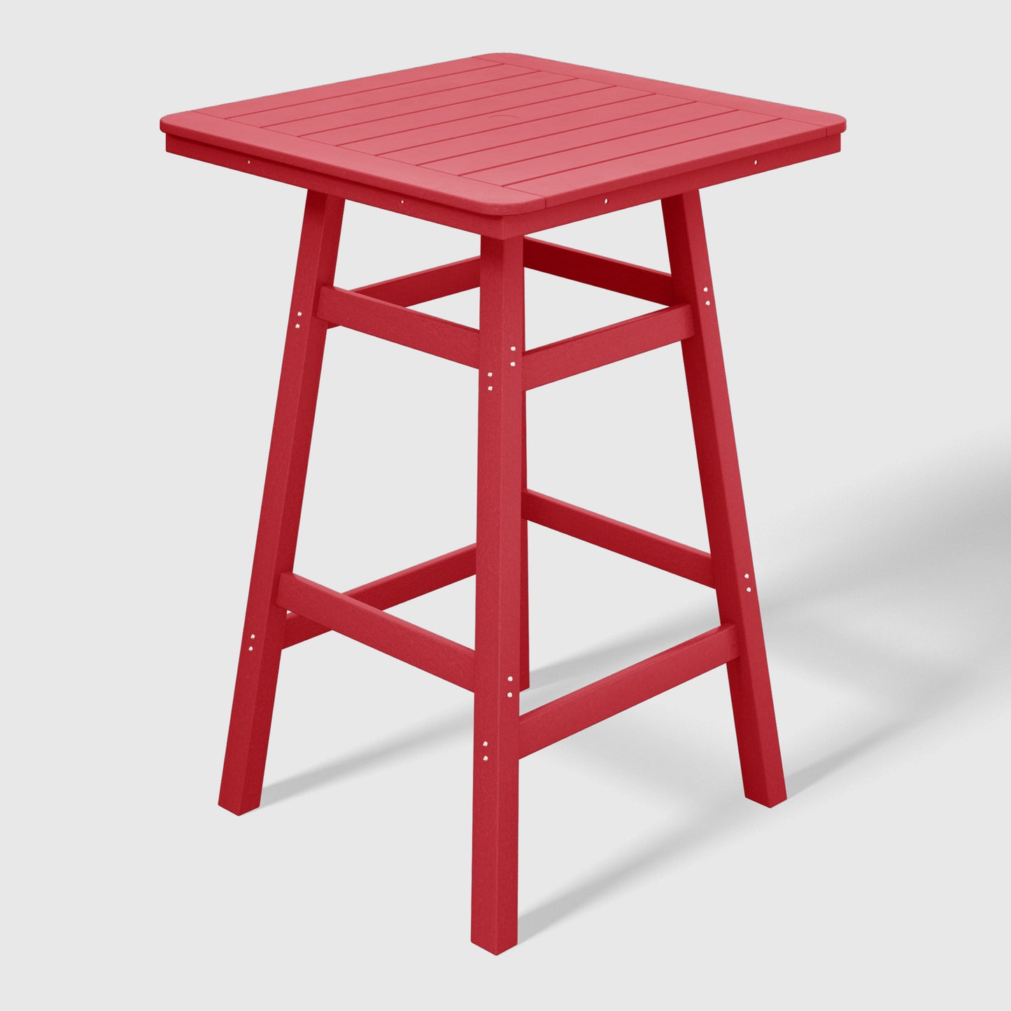 Stockholm All-Weather Outdoor 30" Square Bar Table (42" Height) Red Seahawk Designs Patio Bar Tables