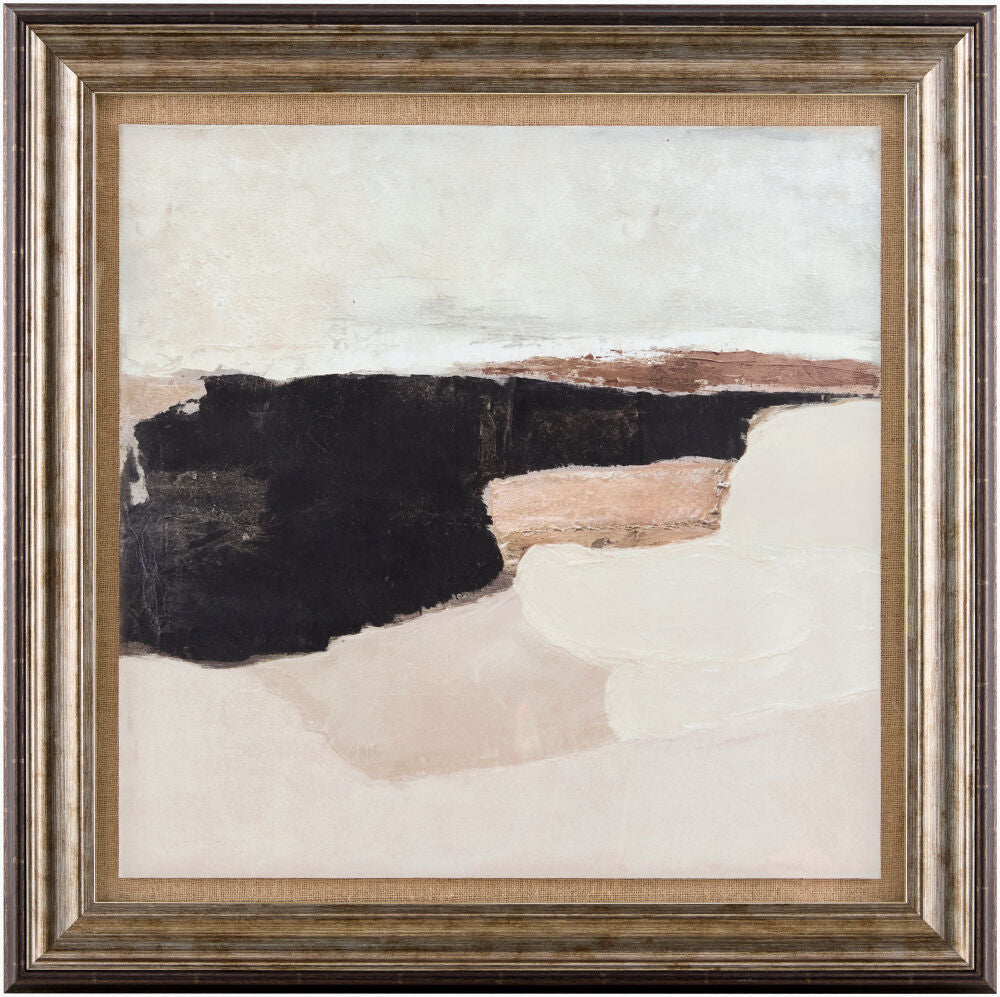 Vacuum Framed Art — Black/Blush