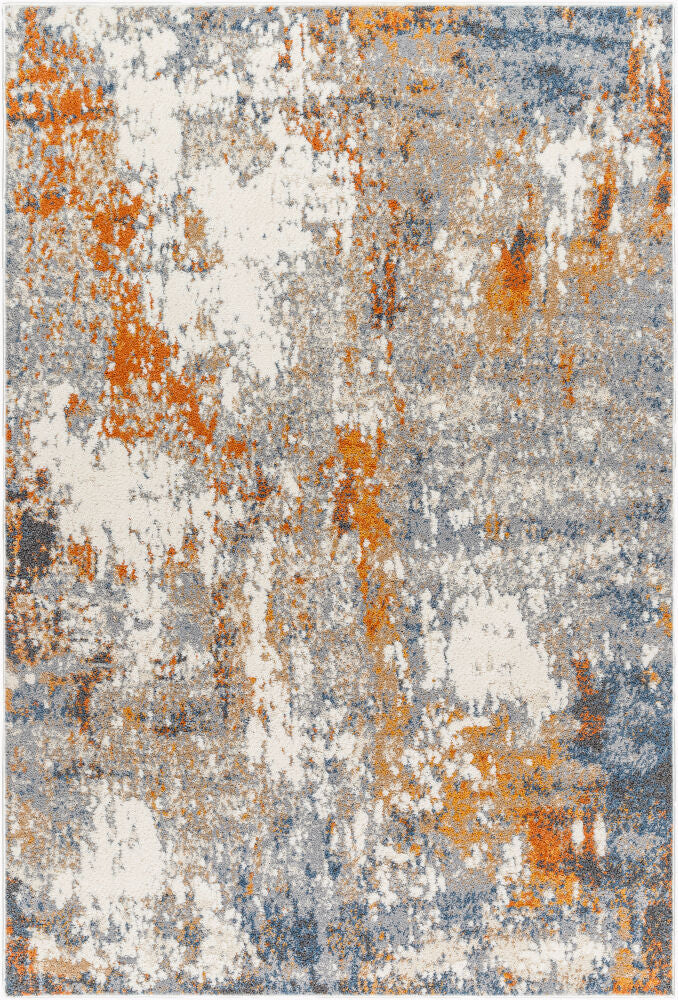 Valet Machine Woven Rug — Beige/Blue
