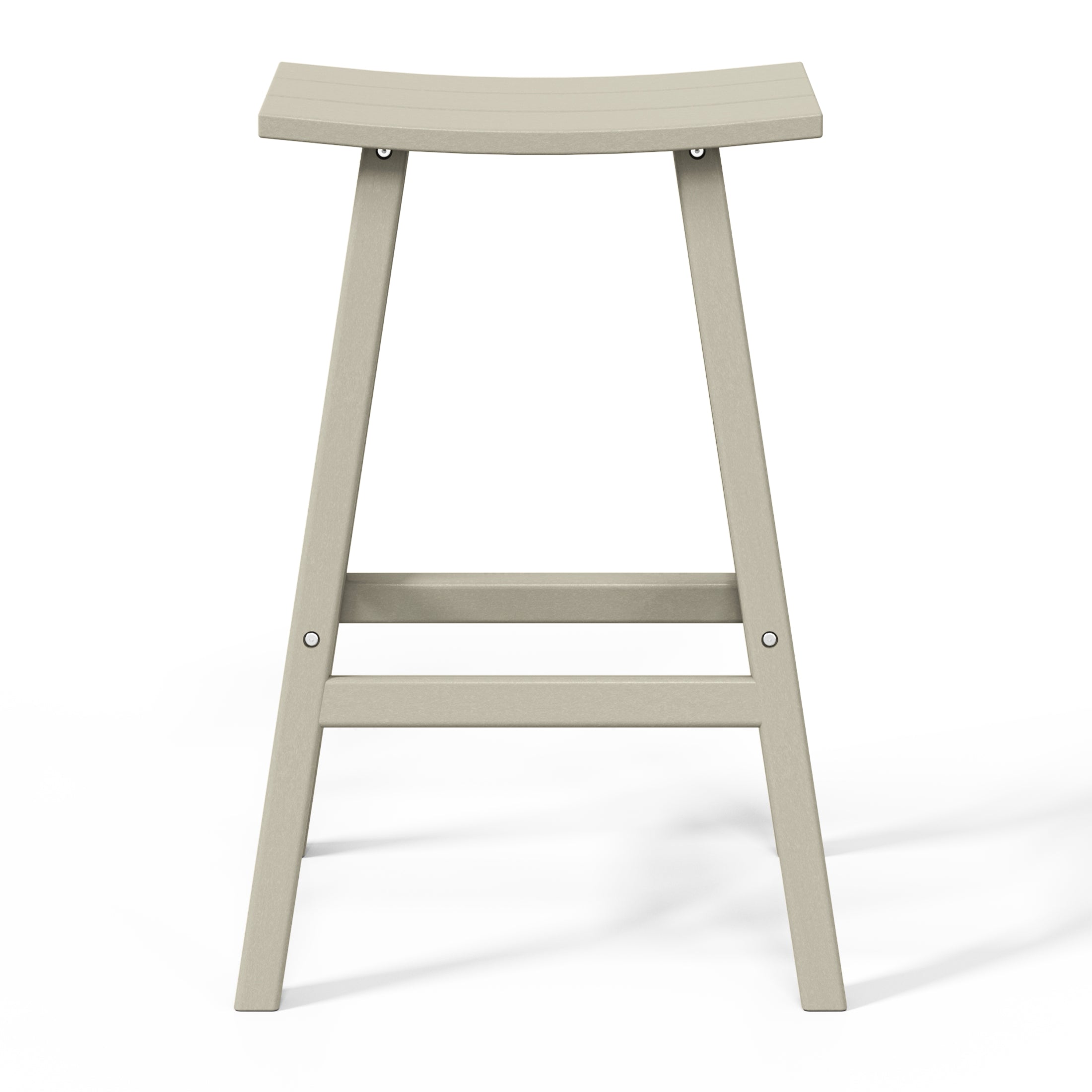 Stockholm All-Weather Outdoor Saddle Bar Stool (29" Height) Seahawk Designs Patio Bar & Counter Stools