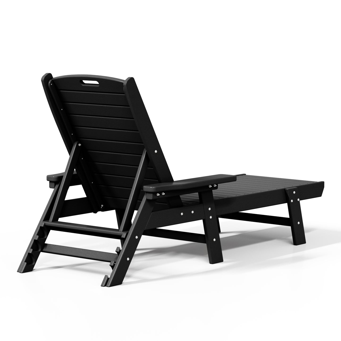Santa Monica All-Weather Outdoor Reclining Sun Lounger with Arm Rests Seahawk Designs Patio Chaise Lounges