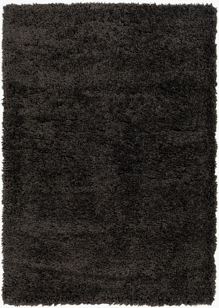 Verde Machine Woven Rug — Black