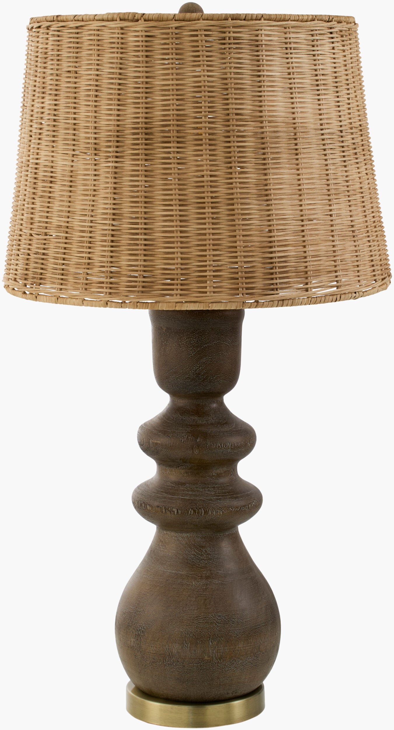 Vedruna Accent Table Lamp — Dark Brown/Gold