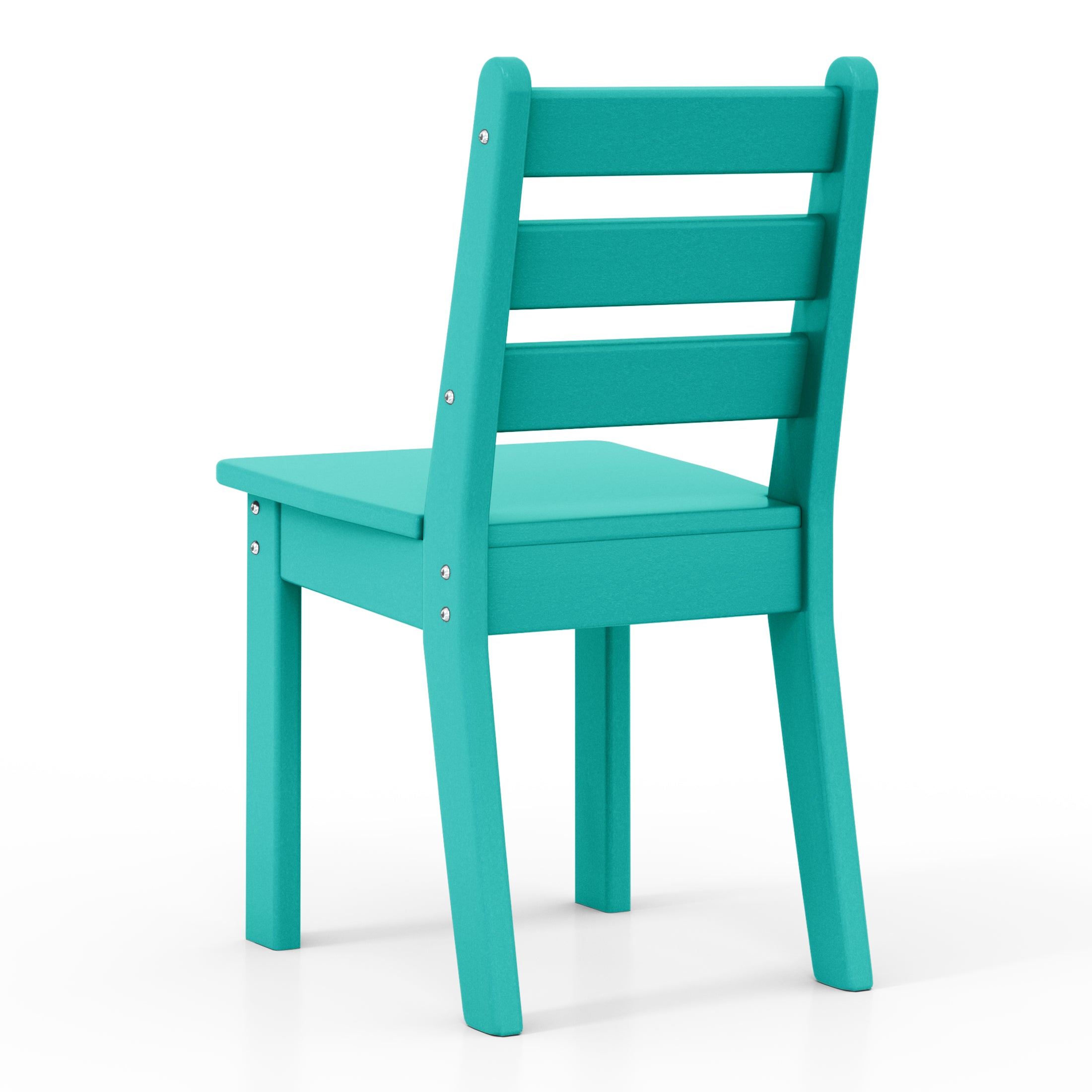 Tiny Terraces Kids' All-Weather Outdoor Dining Chair (Set of 2) Seahawk Designs Kids Patio Dining Chairs