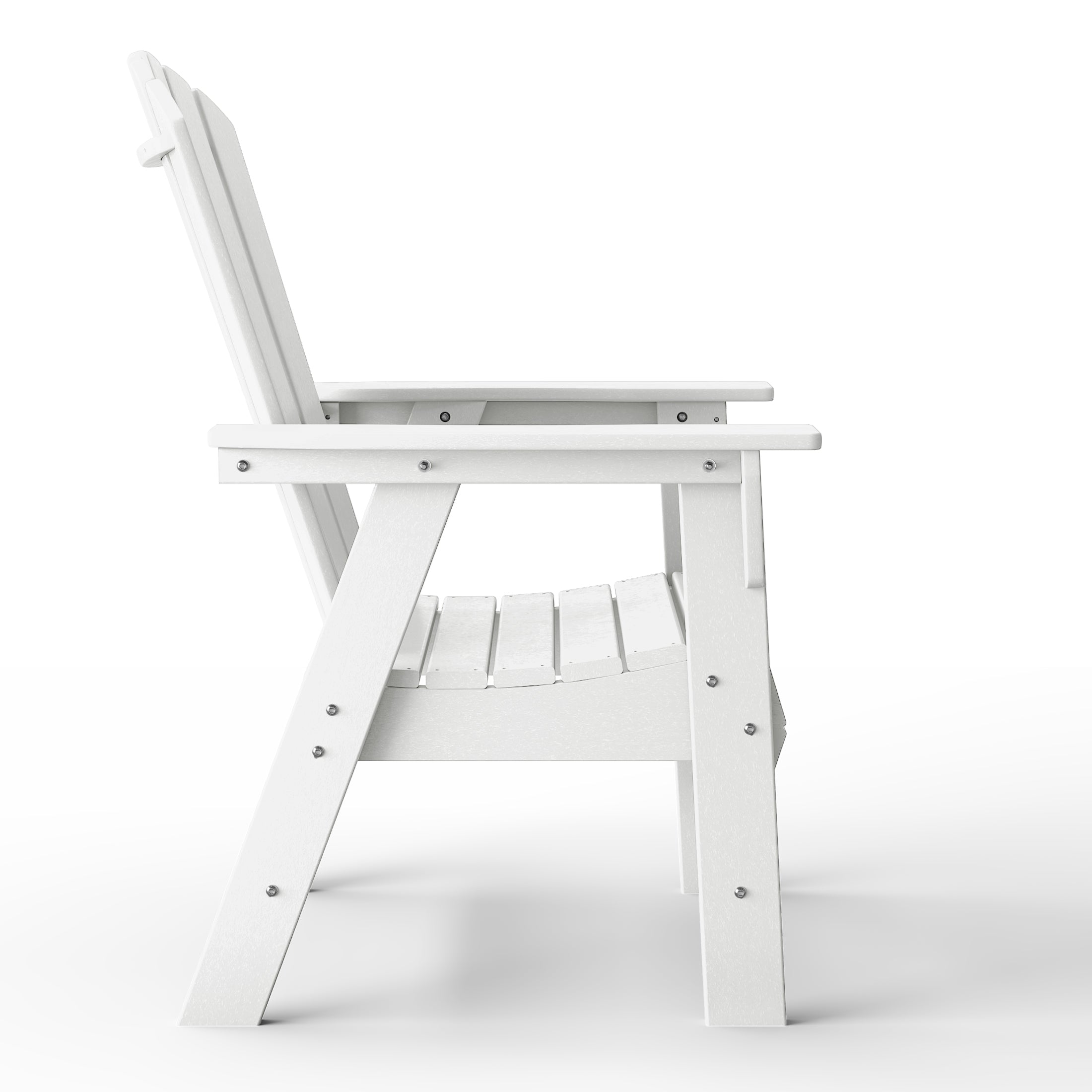 Westport All-Weather Outdoor Classic Adirondack Dining Chair White Seahawk Designs Patio Dining Chairs