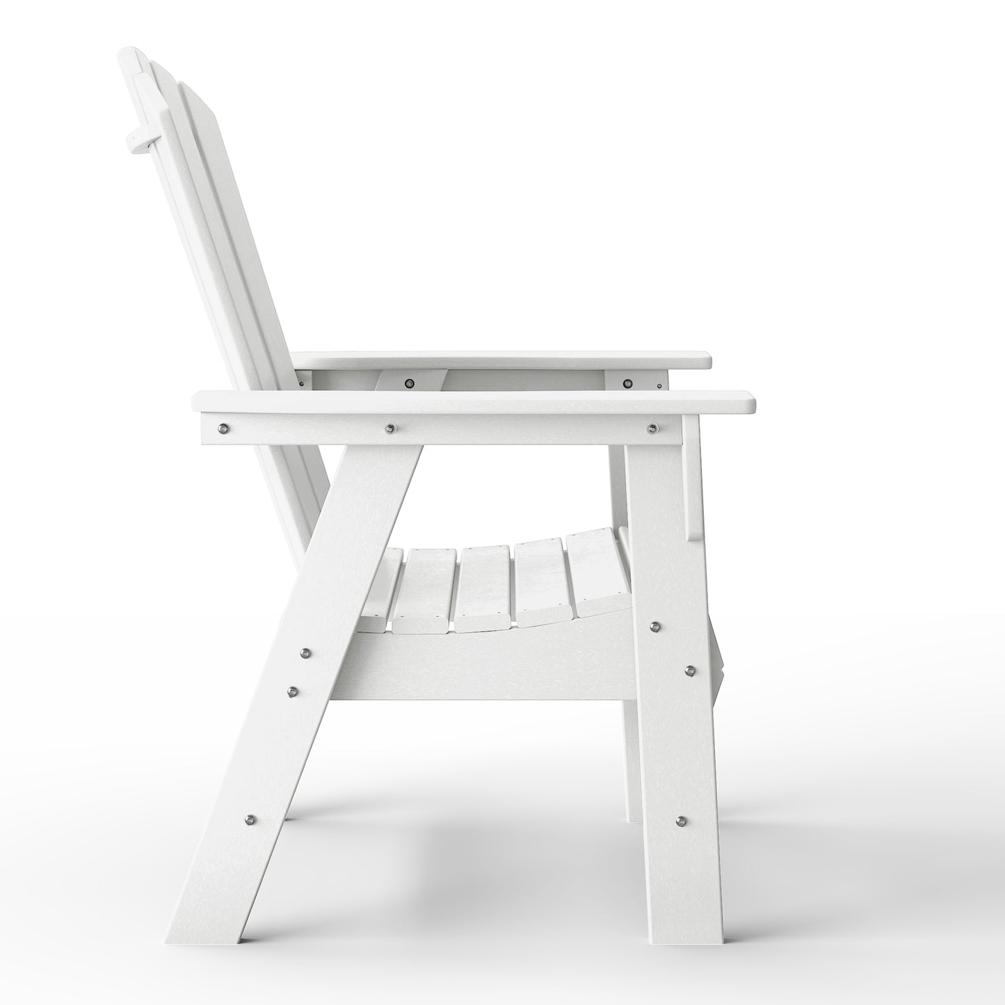 Westport All-Weather Outdoor Classic Adirondack Dining Chair White Seahawk Designs Patio Dining Chairs
