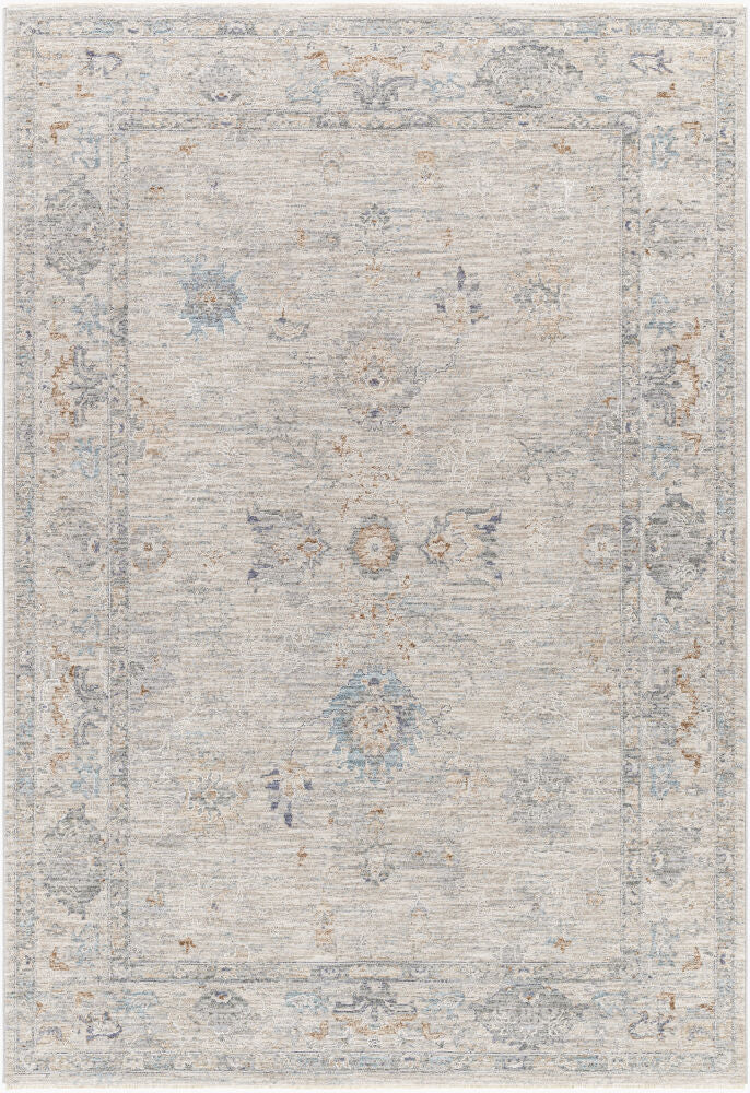 Virginia Machine Woven Rug — Cream/Lavender