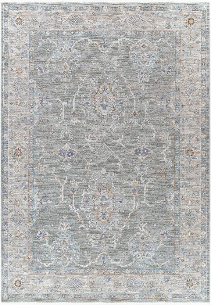 Virginia Machine Woven Rug — Cream/Lavender