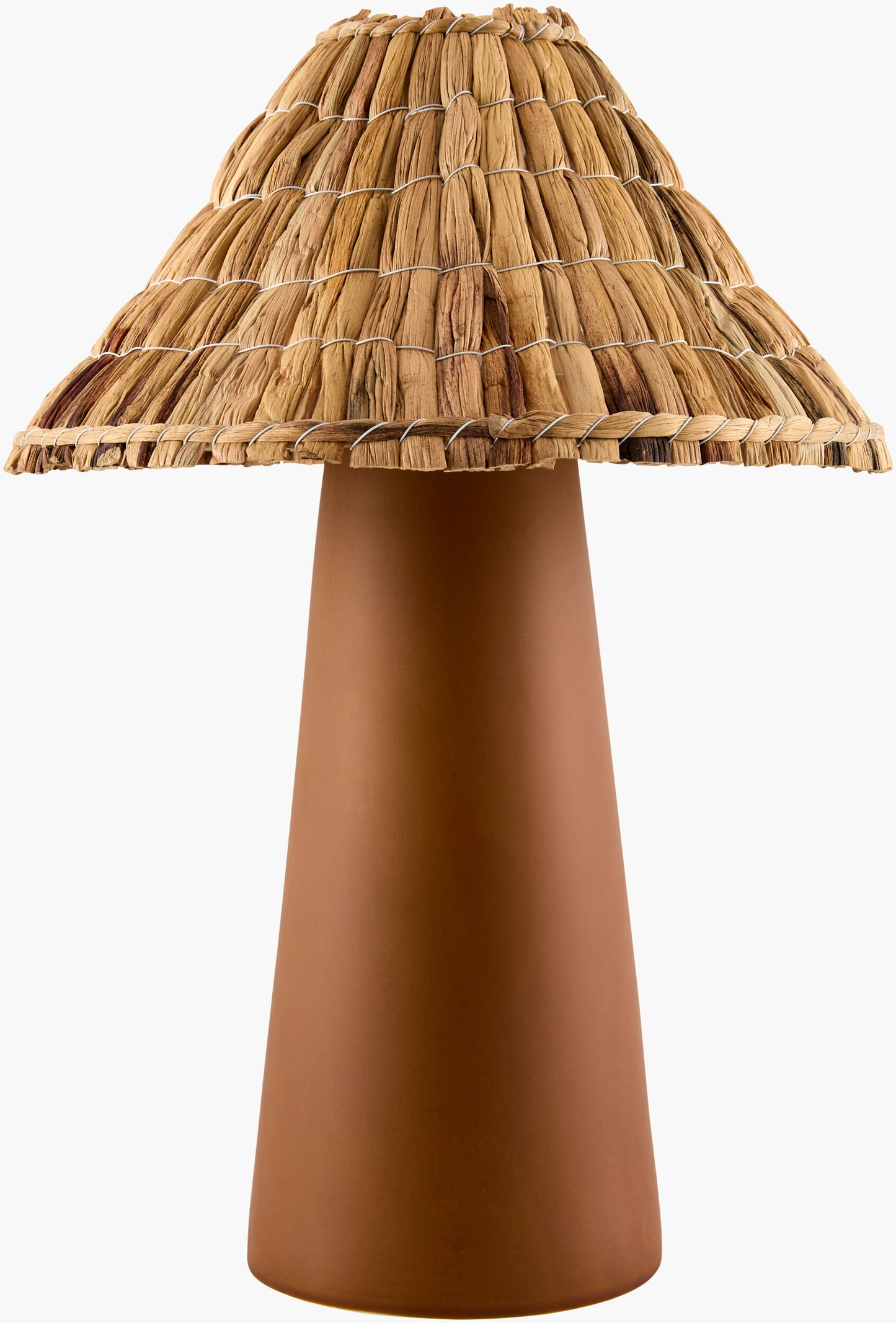 Vikundu Accent Table Lamp — Dark Red