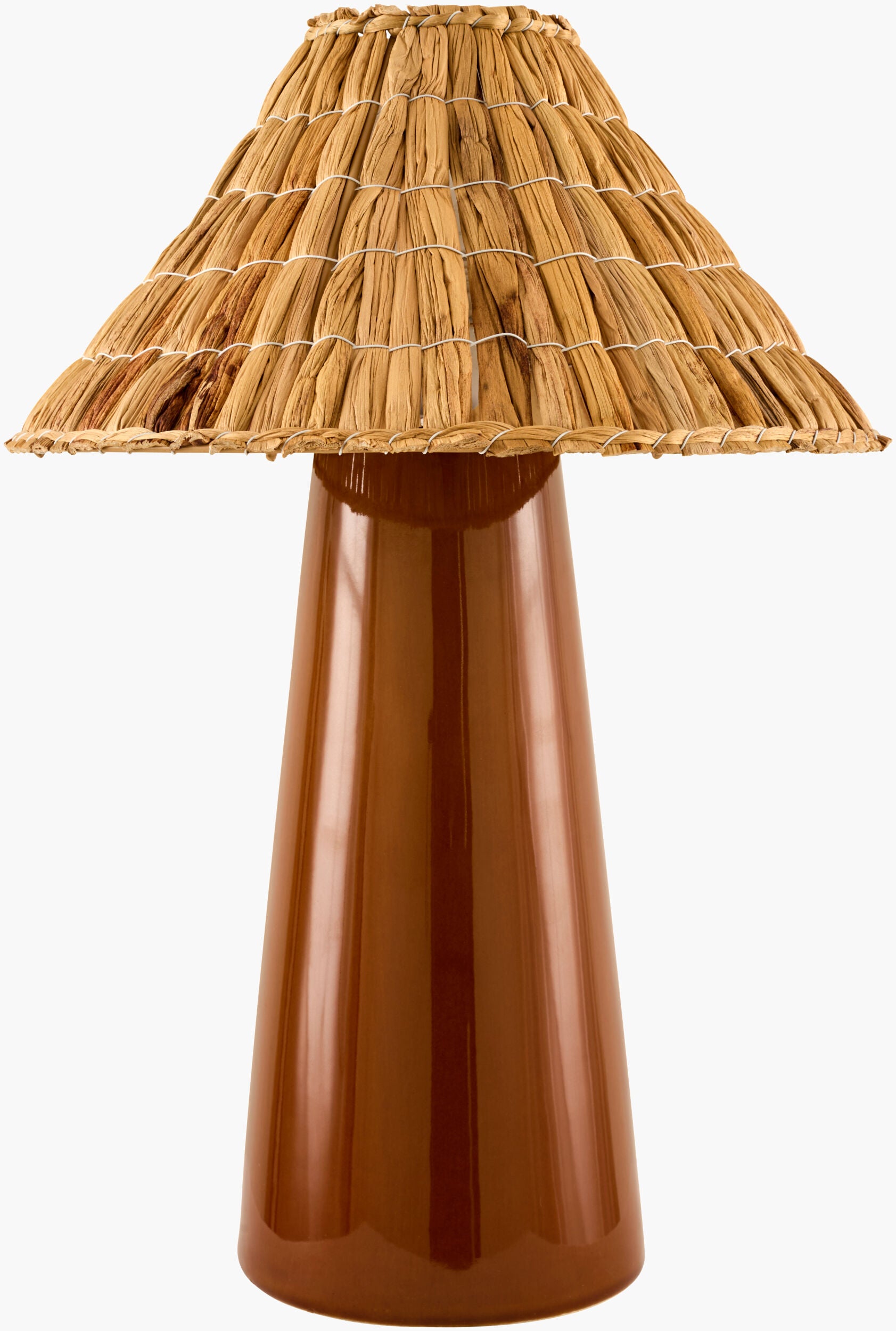 Vikundu Accent Table Lamp — Bright Red
