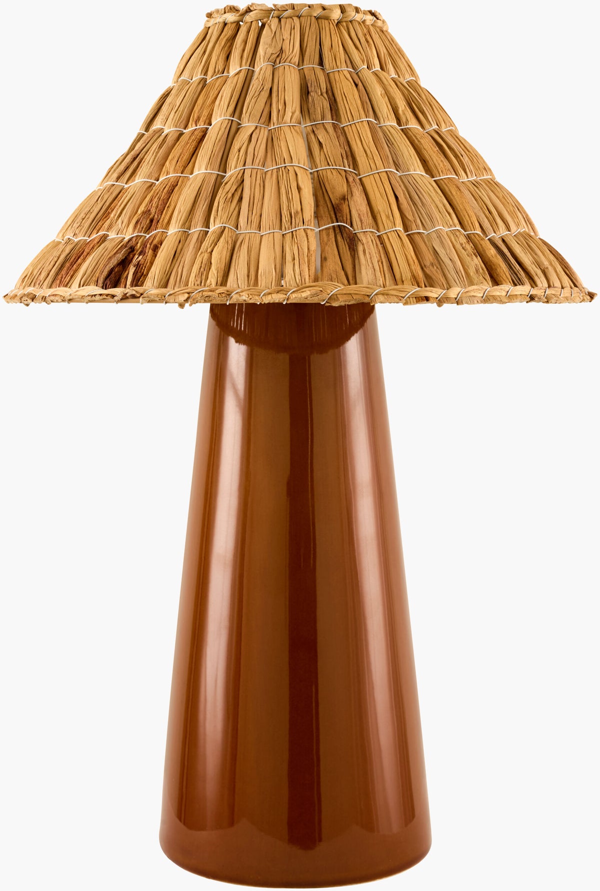 Vikundu Accent Table Lamp — Bright Red