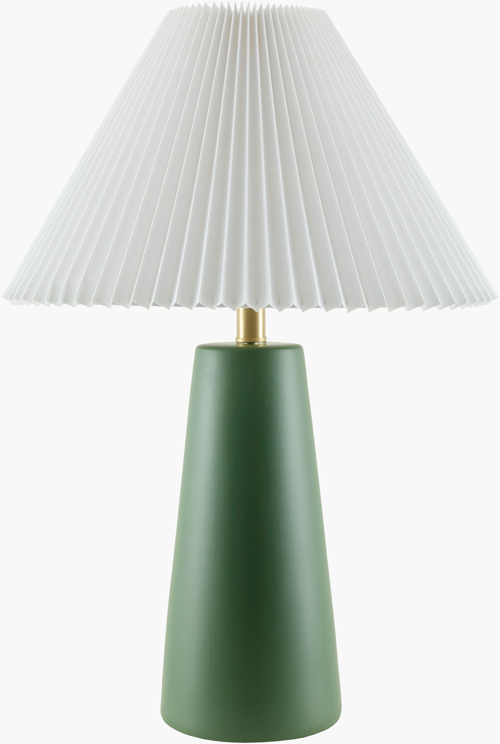 Vikundu Accent Table Lamp — Dark Green