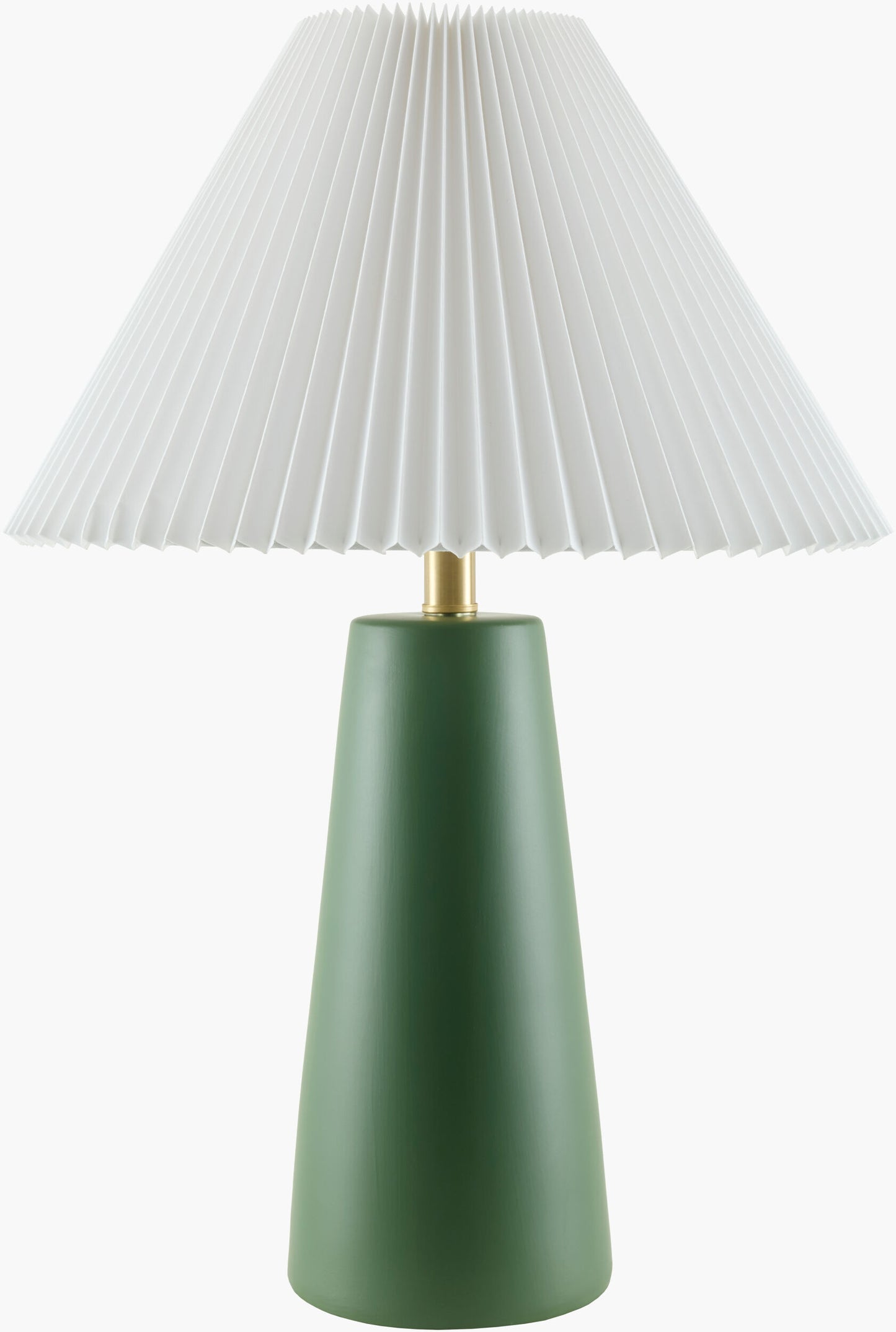 Vikundu Accent Table Lamp — Dark Green