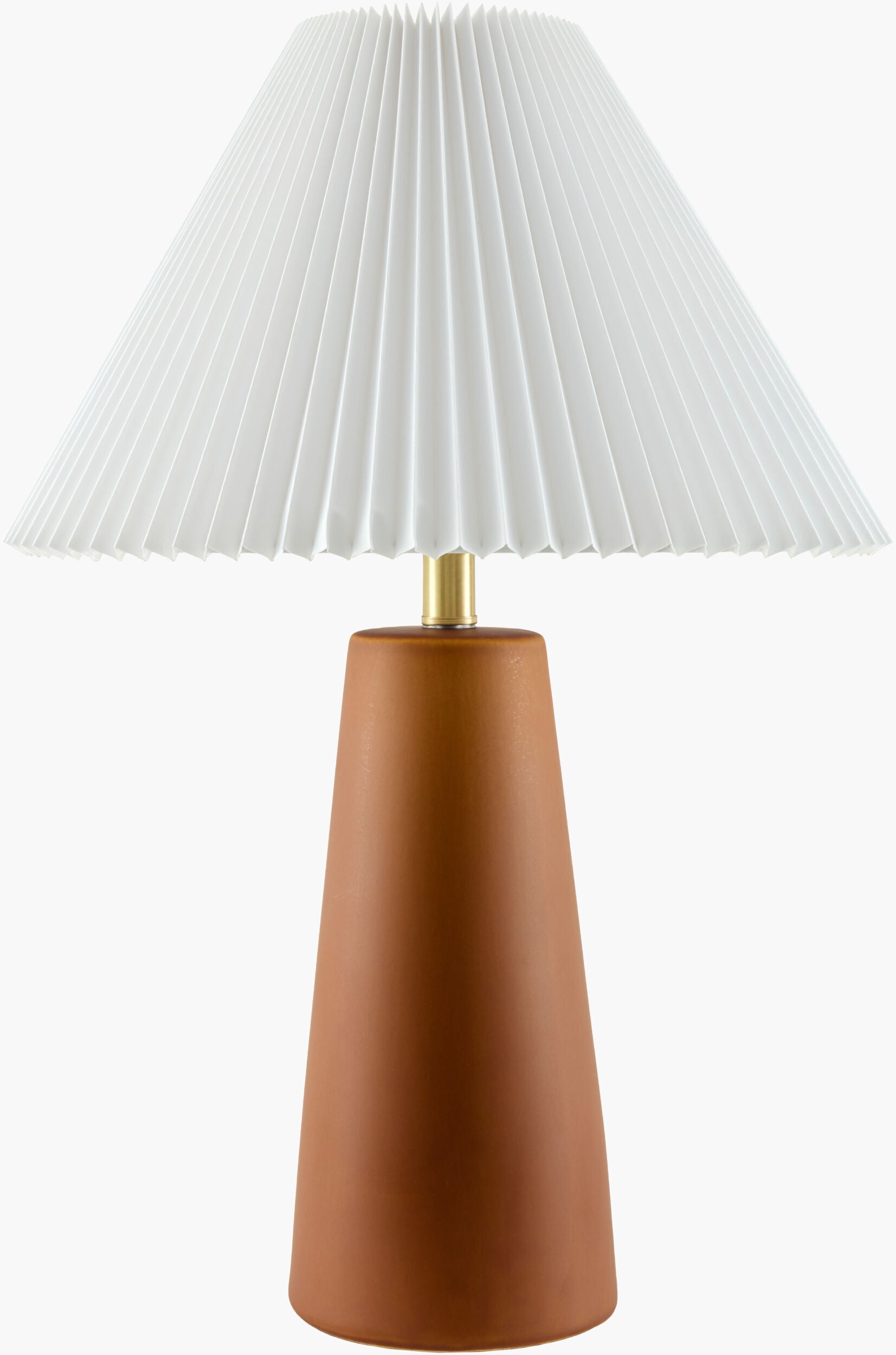 Vikundu Accent Table Lamp — Dark Red