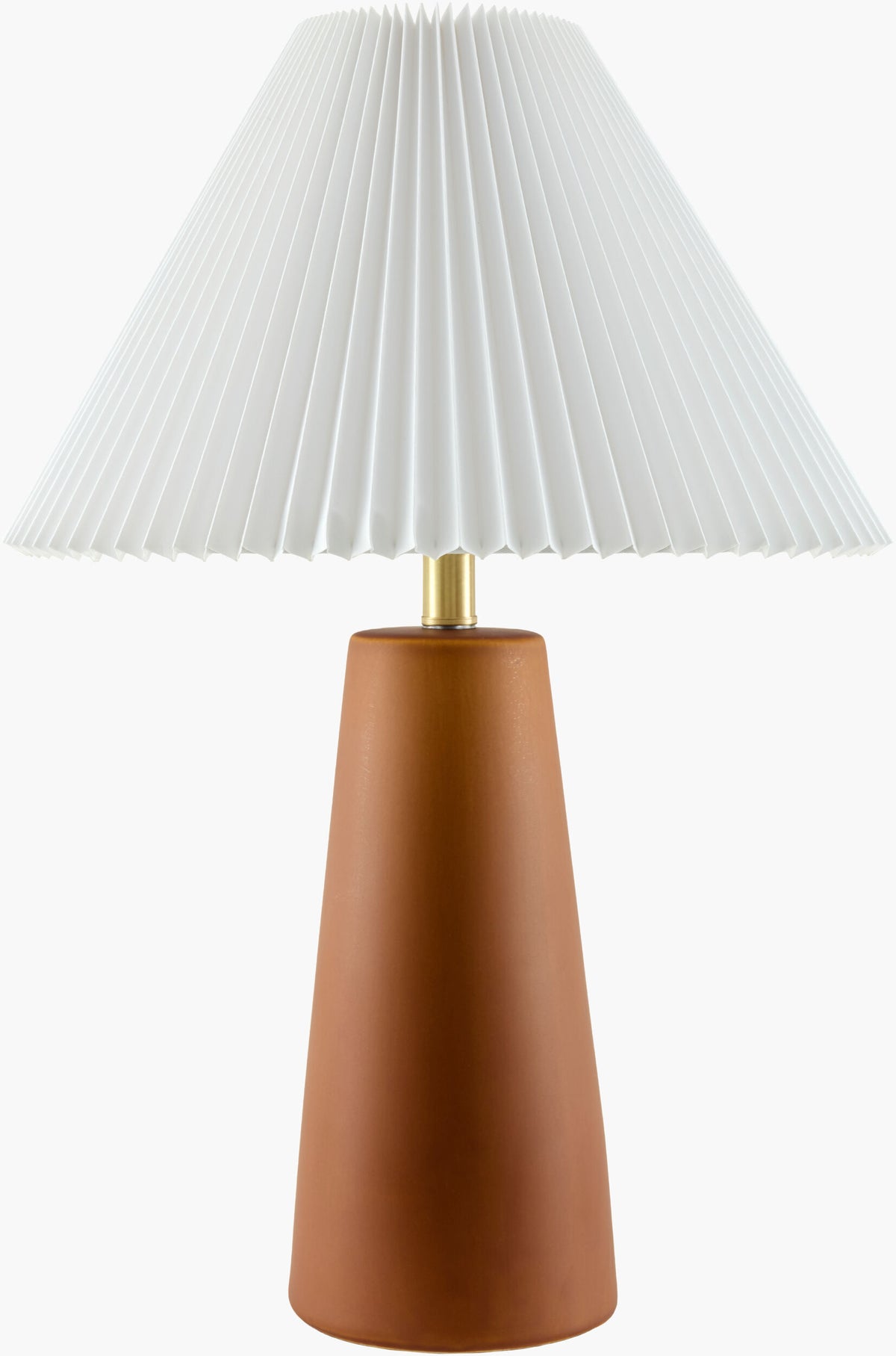 Vikundu Accent Table Lamp — Dark Red
