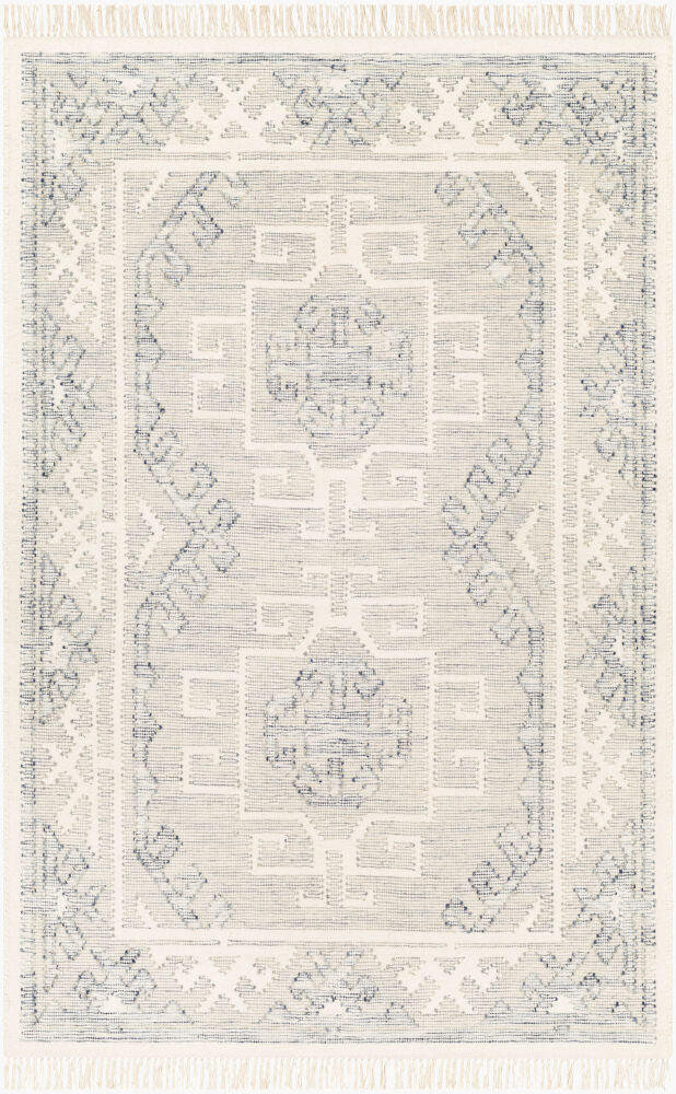 Valerie Handmade Rug — Cream/Denim