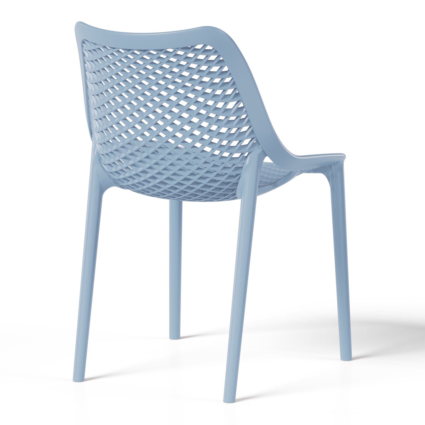 Polyform Stacking Dining Side Chair (Set of 2) Seahawk Designs Patio Dining Chairs