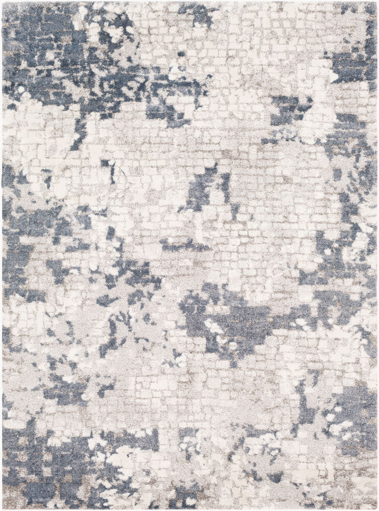 Venice Machine Woven Rug — Denim/Ivory