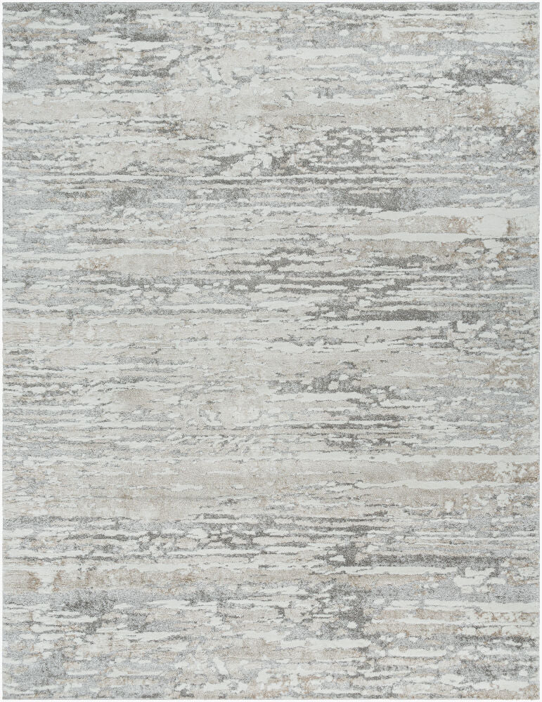 Venice Machine Woven Rug — Ivory/Light Gray