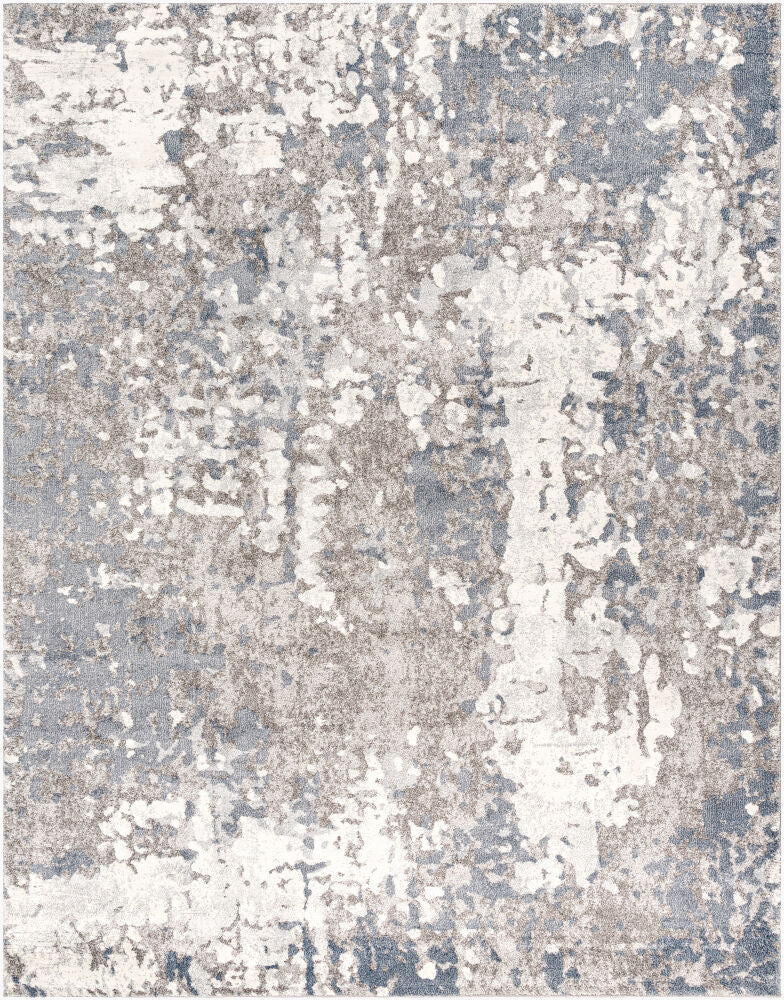 Venice Machine Woven Rug — Denim/Ivory