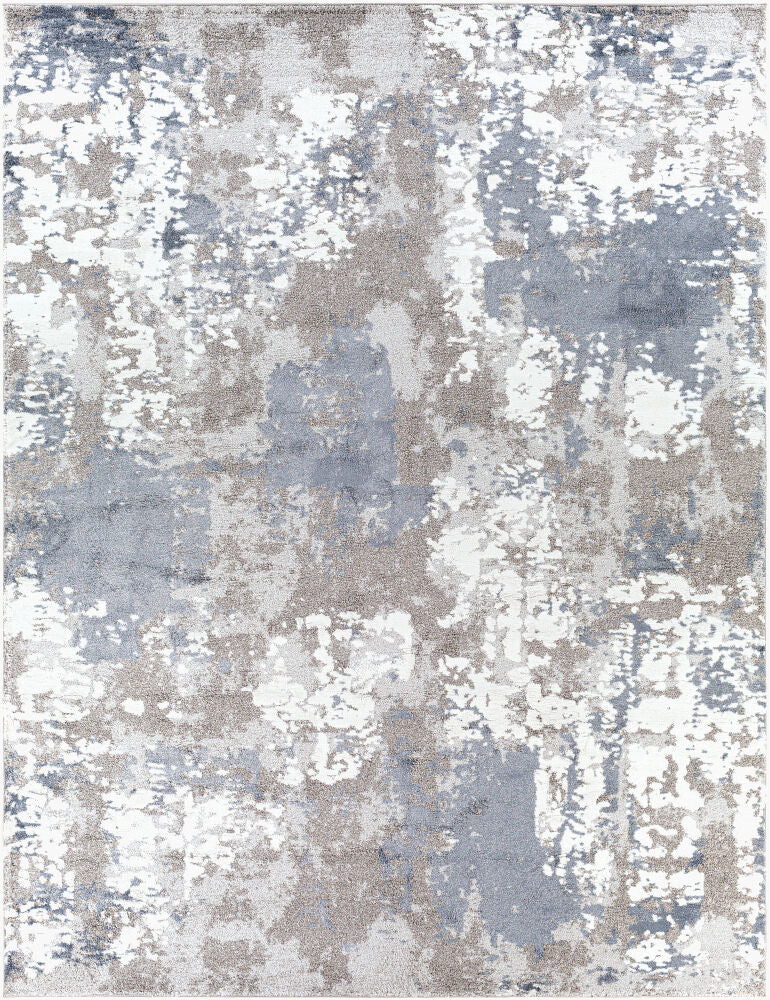 Venice Machine Woven Rug — Denim/Ivory