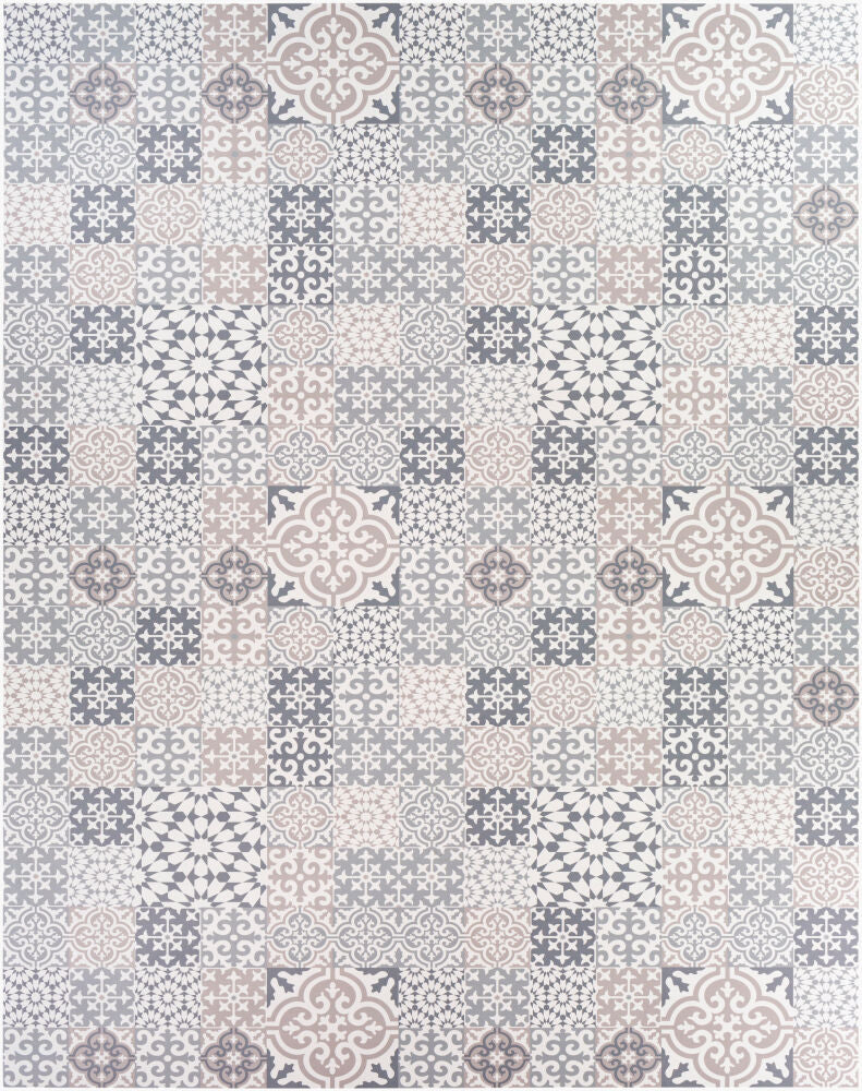 Vinilo Machine Woven Rug — Cream/Medium Gray