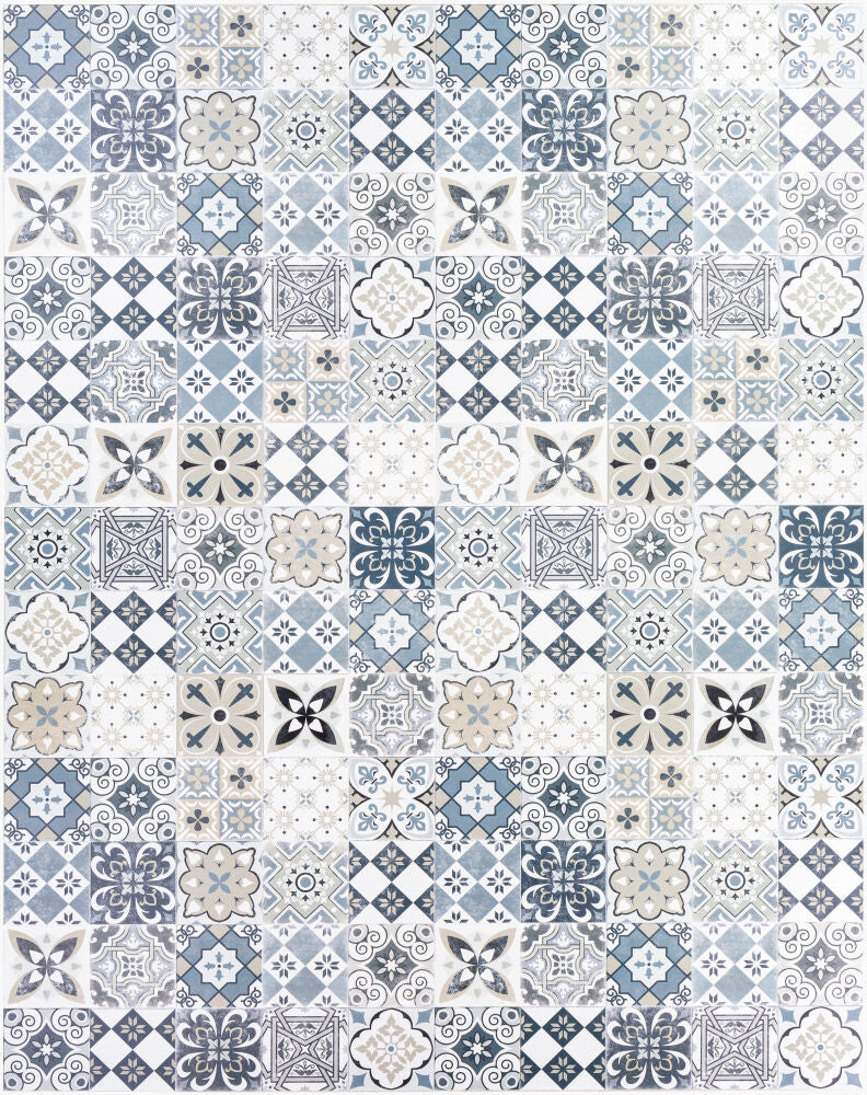 Vinilo Machine Woven Rug — Black/Cream