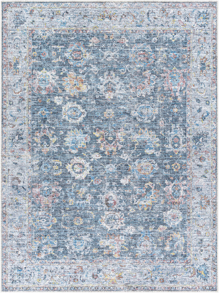 Vinny Machine Woven Rug — Black/Dark Brown