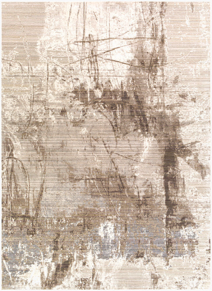 Valour Machine Woven Rug — Black/Dark Brown