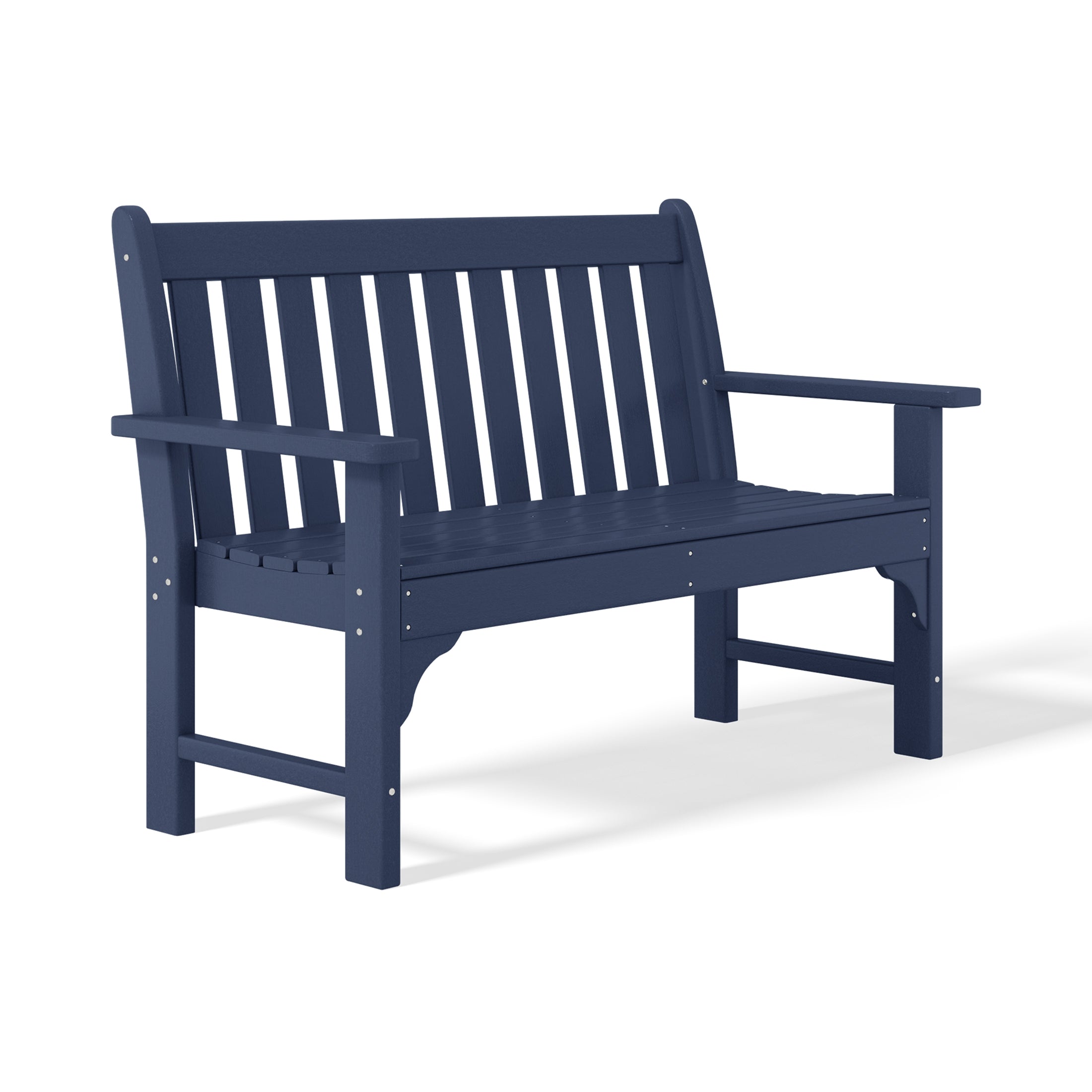 Tuscany 51" Garden Bench Navy Blue Seahawk Designs Patio Benches
