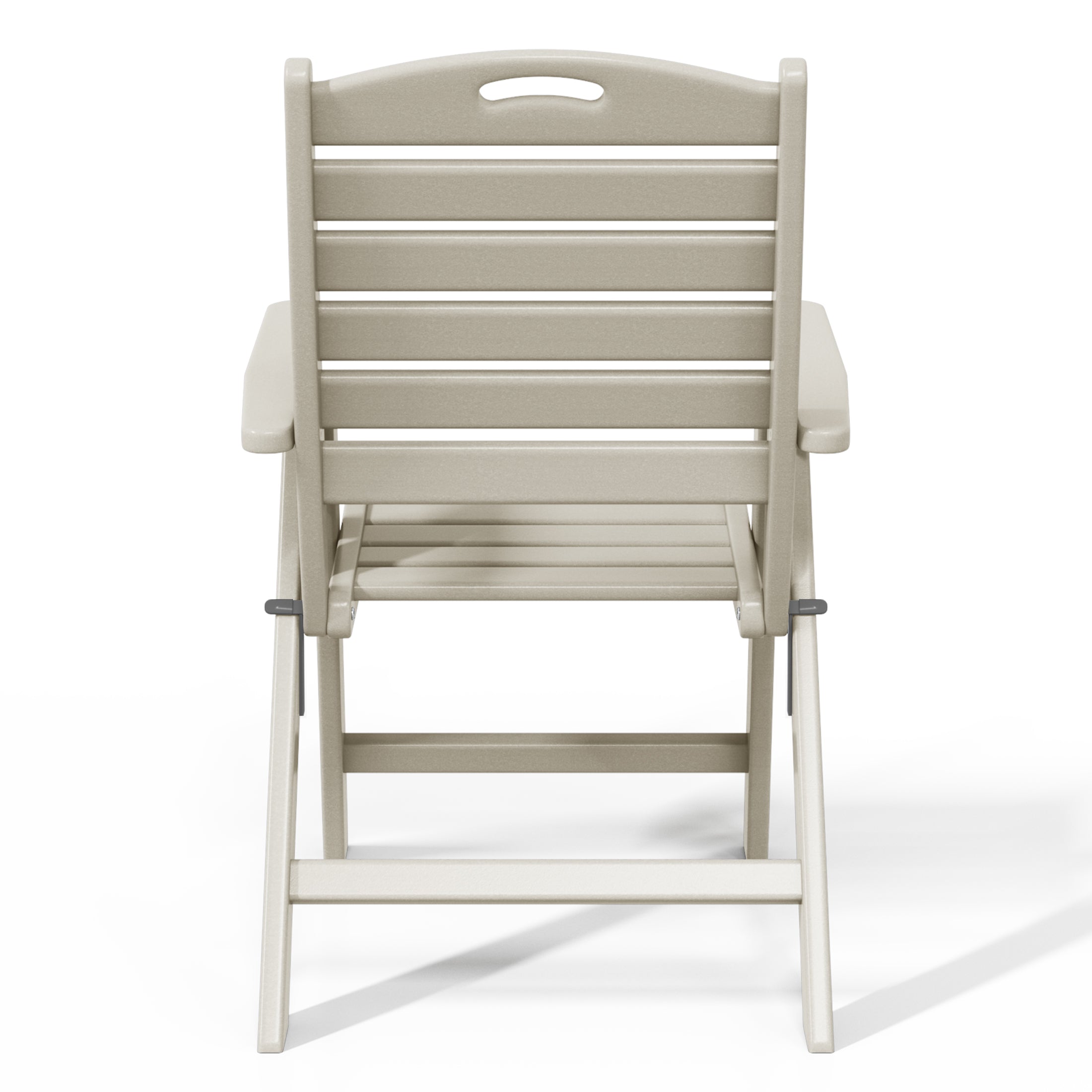 Aarhus All-Weather Outdoor Patio Folding Tall Back Dining Chair (38" High) Seahawk Designs Patio Dining Chairs