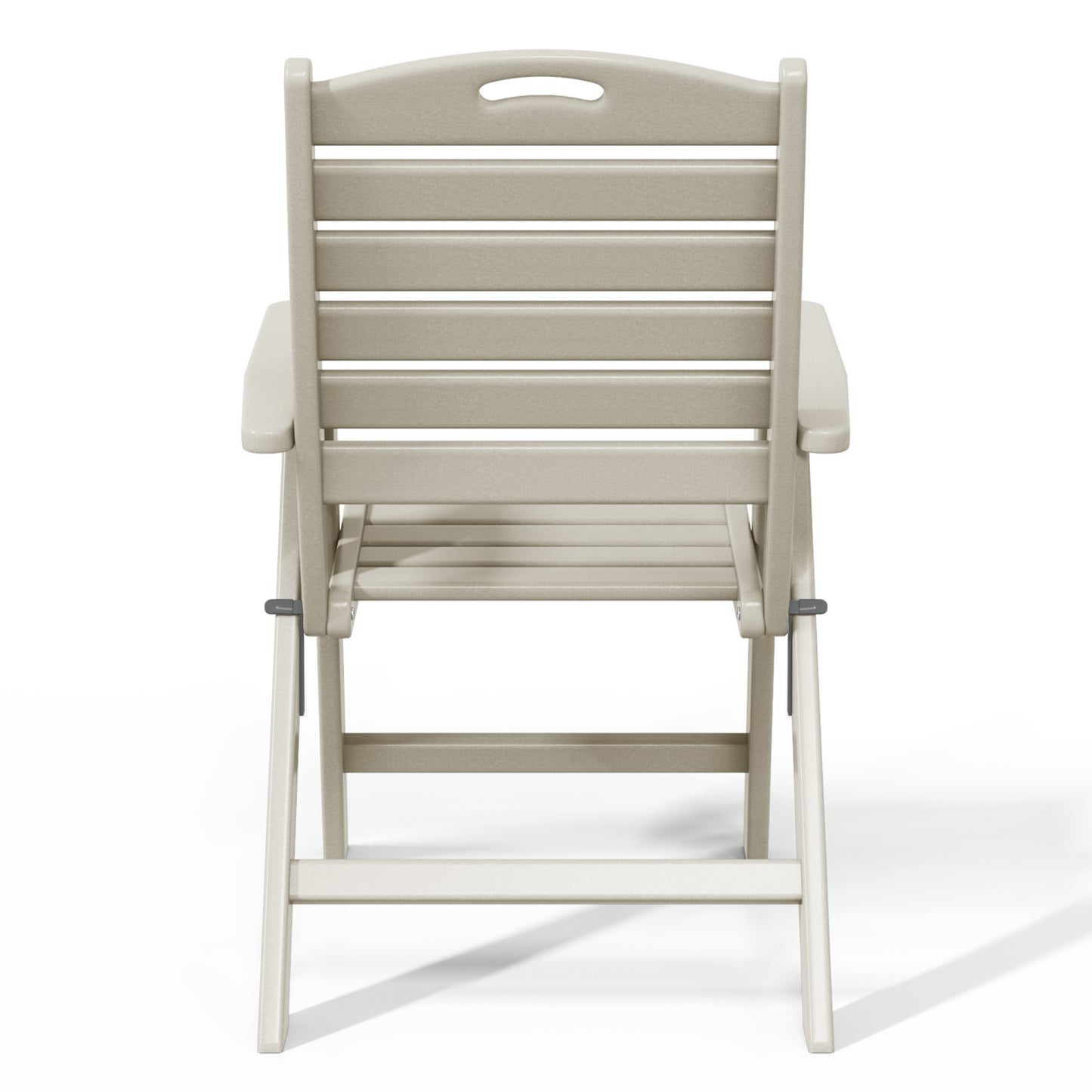 Aarhus All-Weather Outdoor Patio Folding Tall Back Dining Chair (38" High) Seahawk Designs Patio Dining Chairs