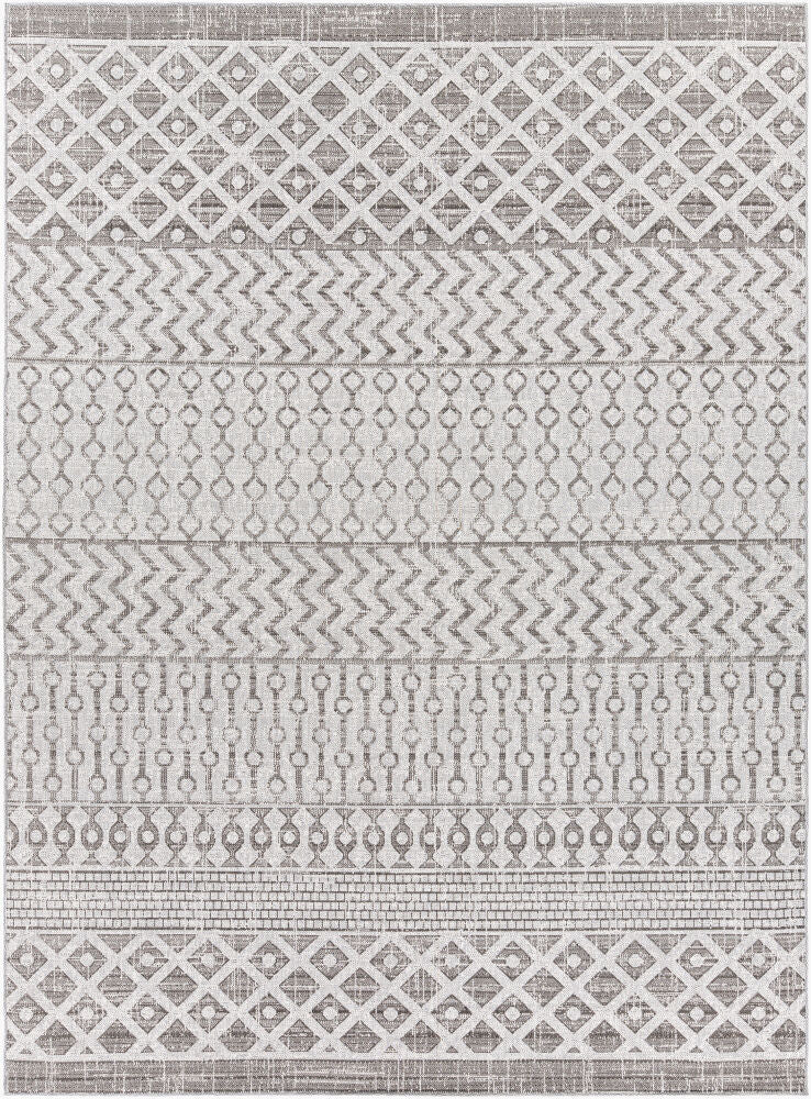 Veranda Machine Woven Rug — Black/Dark Brown