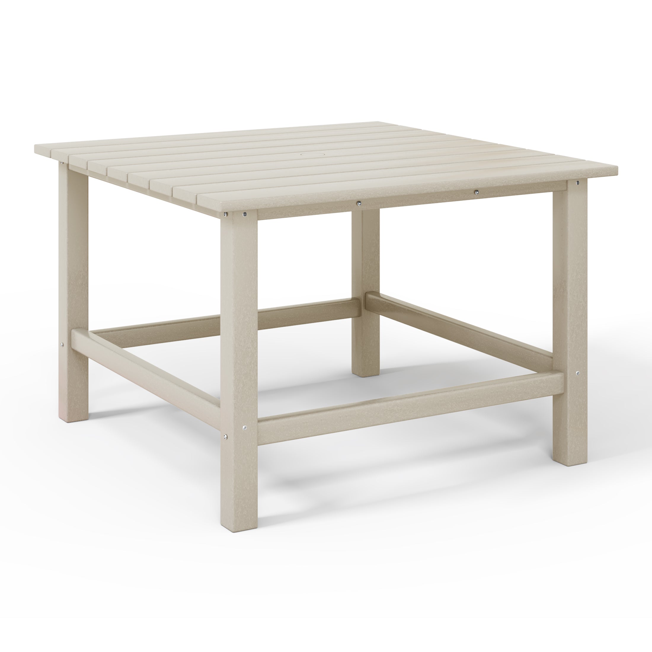 Tiny Terraces Kids' All-Weather Outdoor Square Dining Table (31" Top) Sand Seahawk Designs Kids Patio Dining Tables