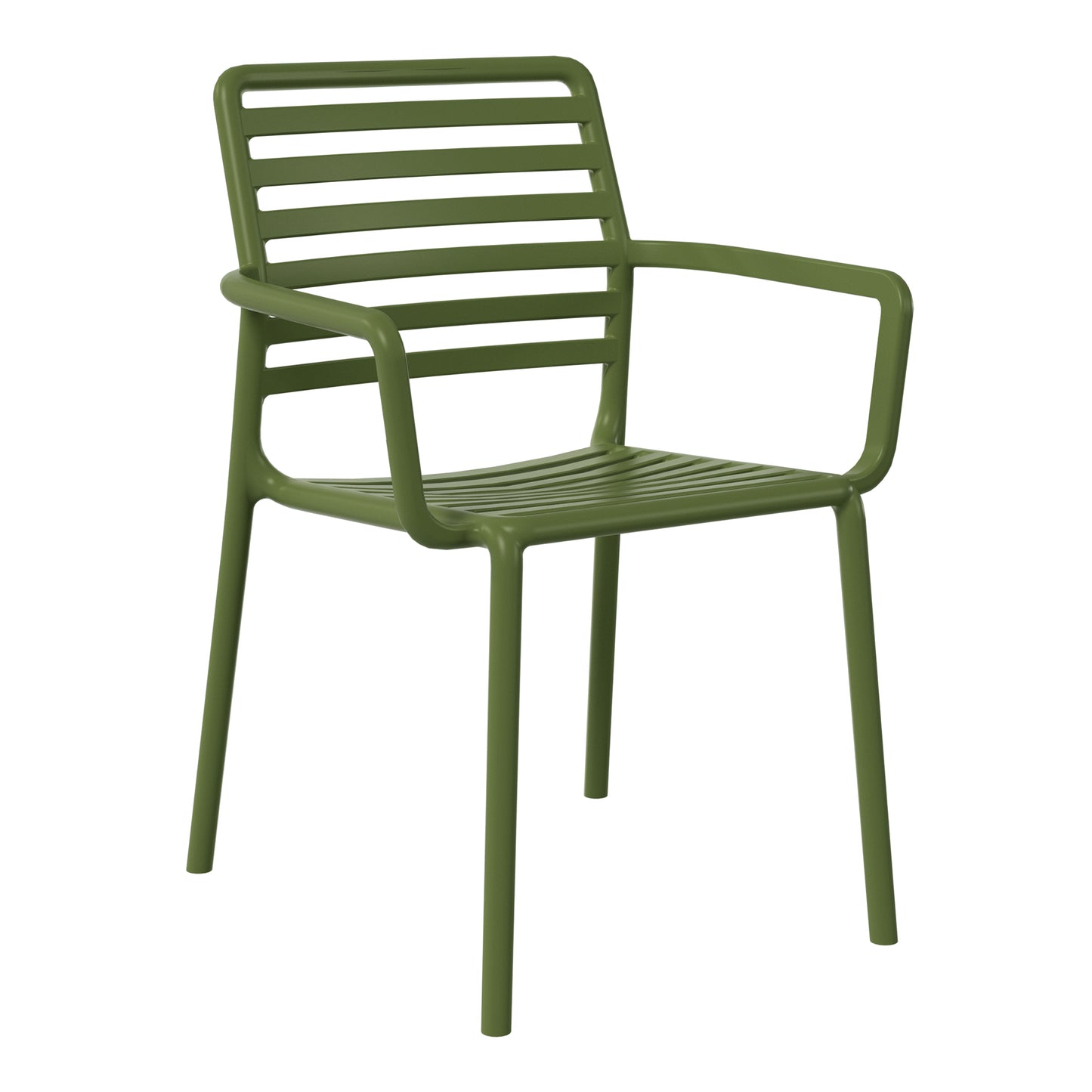 Polyform Stacking Dining Arm Chair (Set of 4) Seahawk Designs Patio Dining Chairs