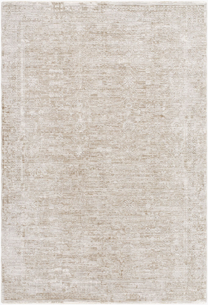 Beth Machine Woven Rug — Cream/Dusty Sage