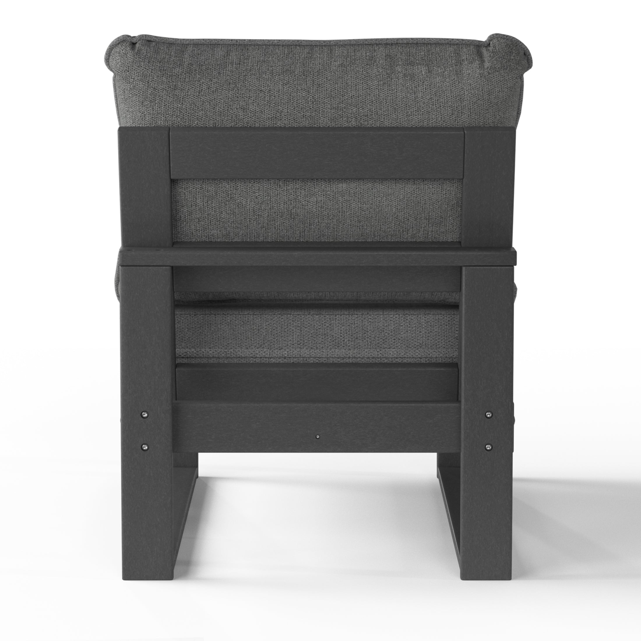 Signature All-Weather Outdoor Modular Deep Seating Cushioned Side Chair (Center Sectional Seat) Seahawk Designs Patio Chairs